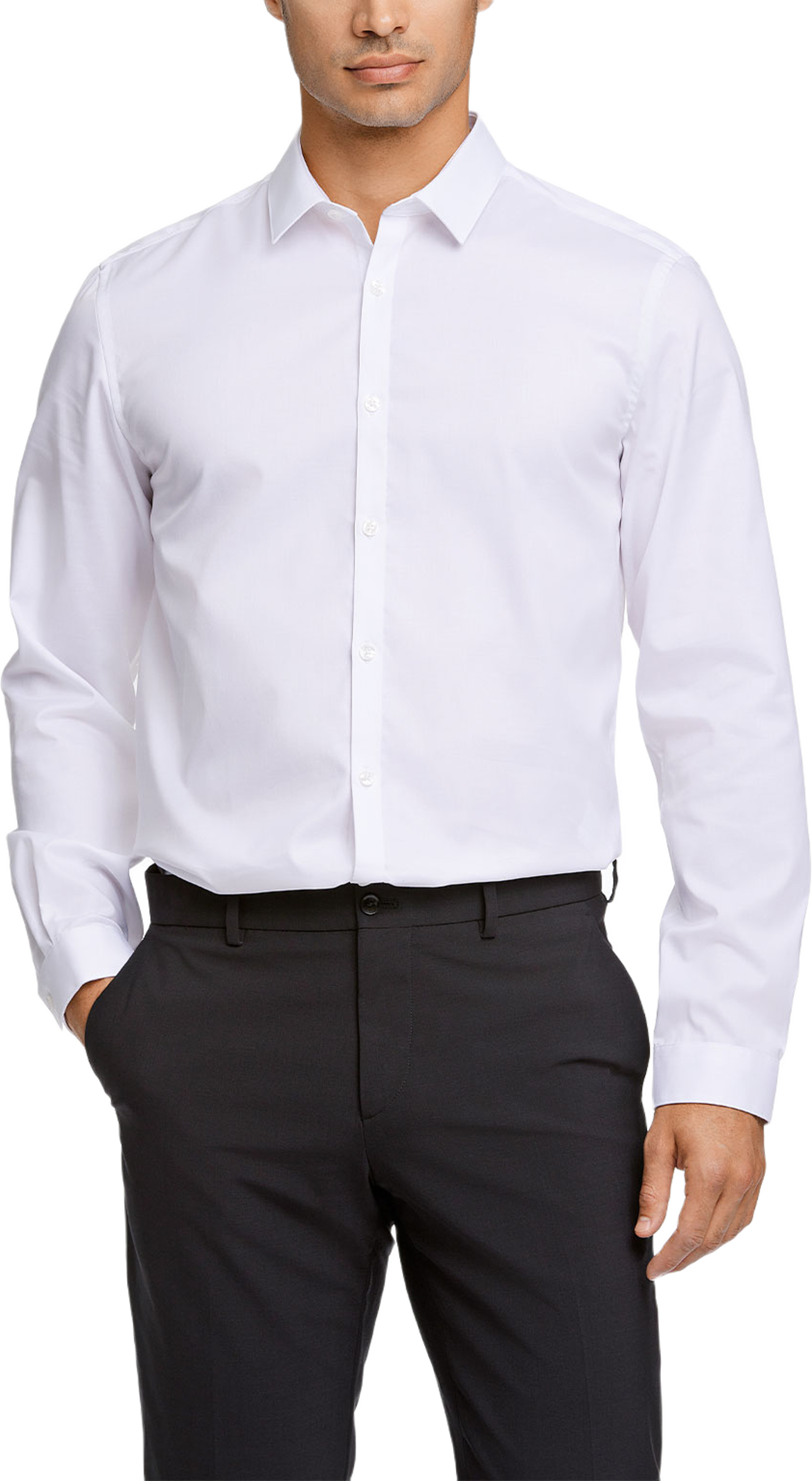 Plain Twill Stretch Shirt