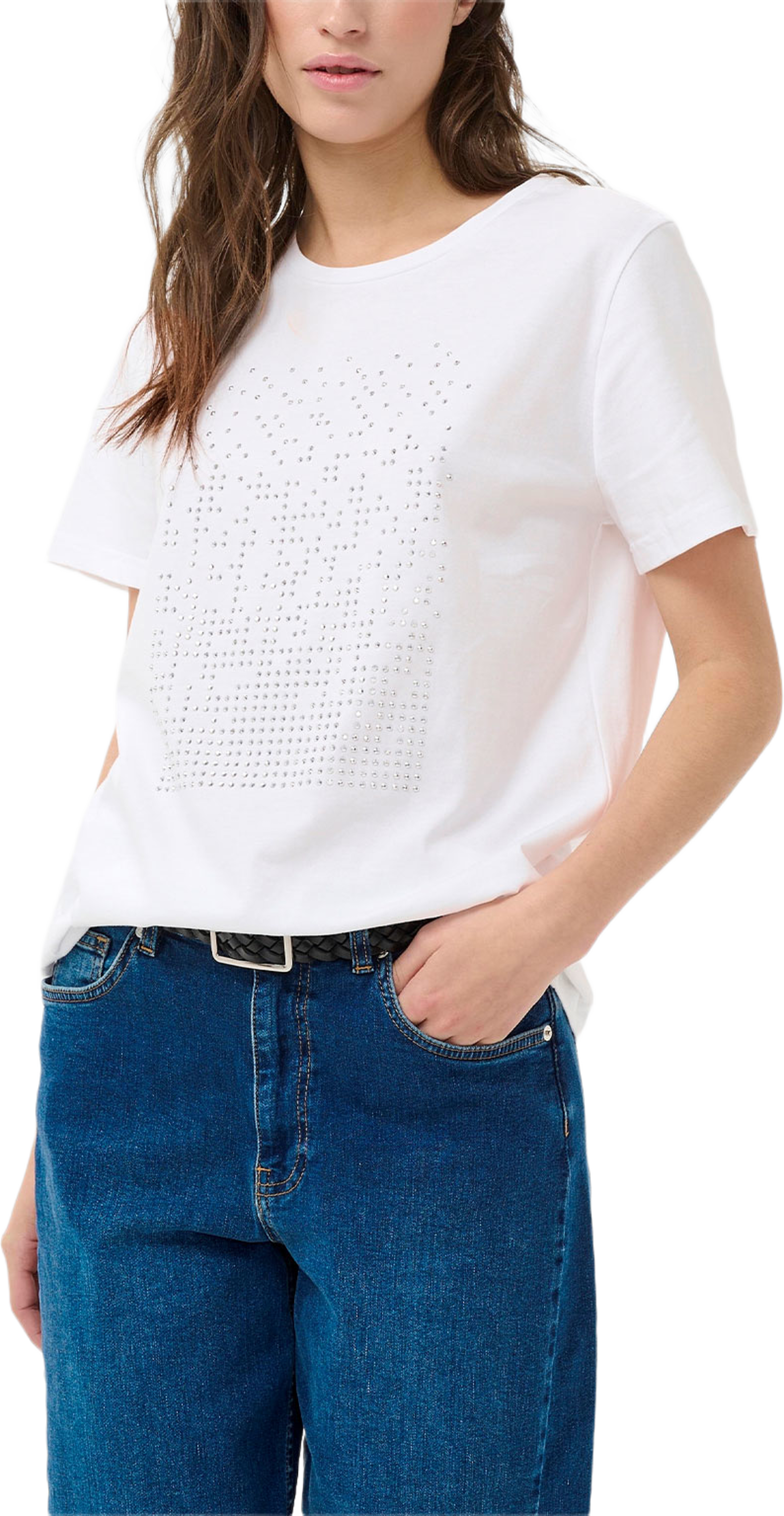 MaggiPW T-shirt, från Part Two, i färgen White And Silver. Klicka för att öppna bilden i stort format