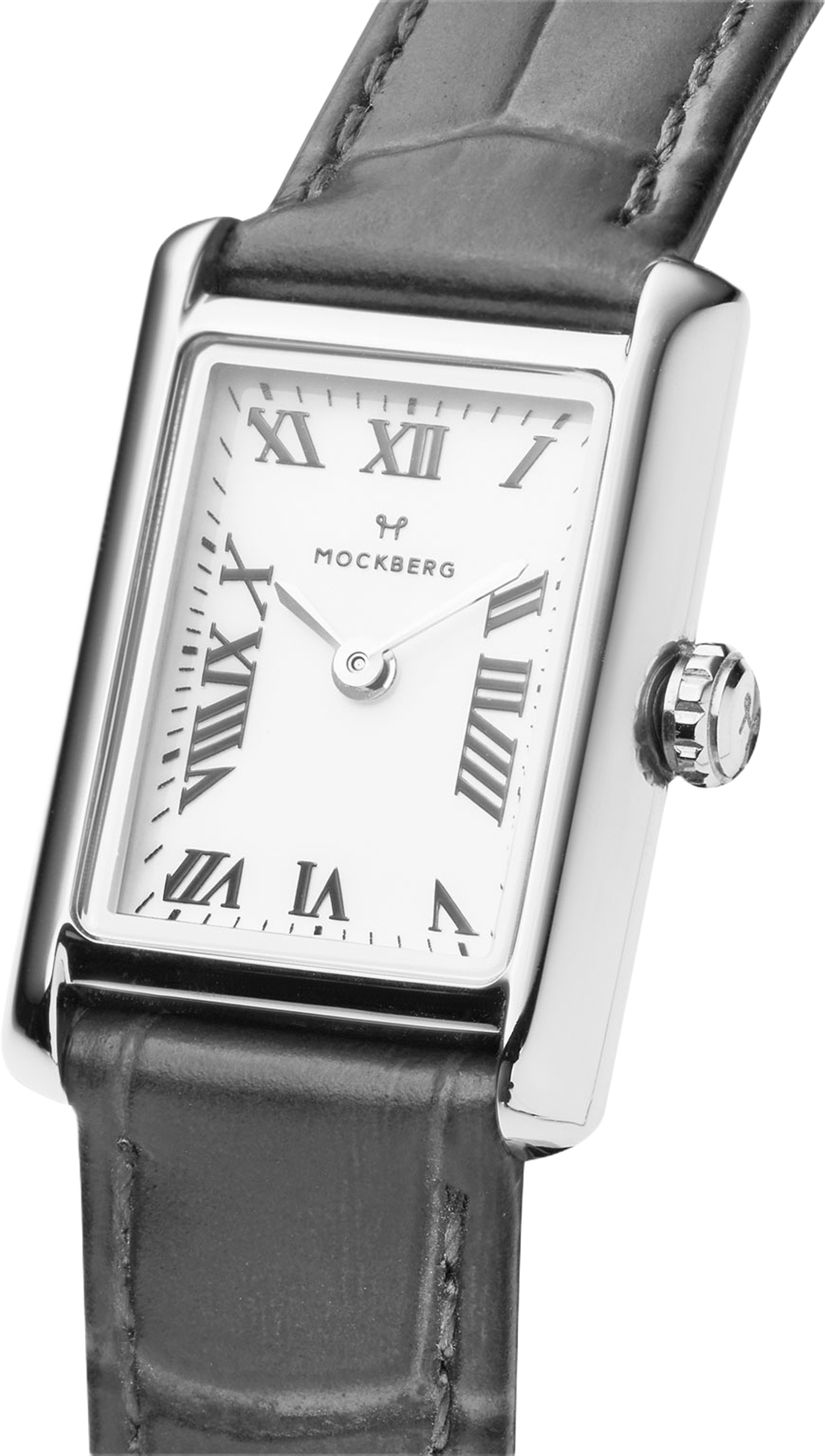 Timeless Brown Leather Gold Watch, från Mockberg, i färgen Silver. Klicka för att öppna bilden i stort format