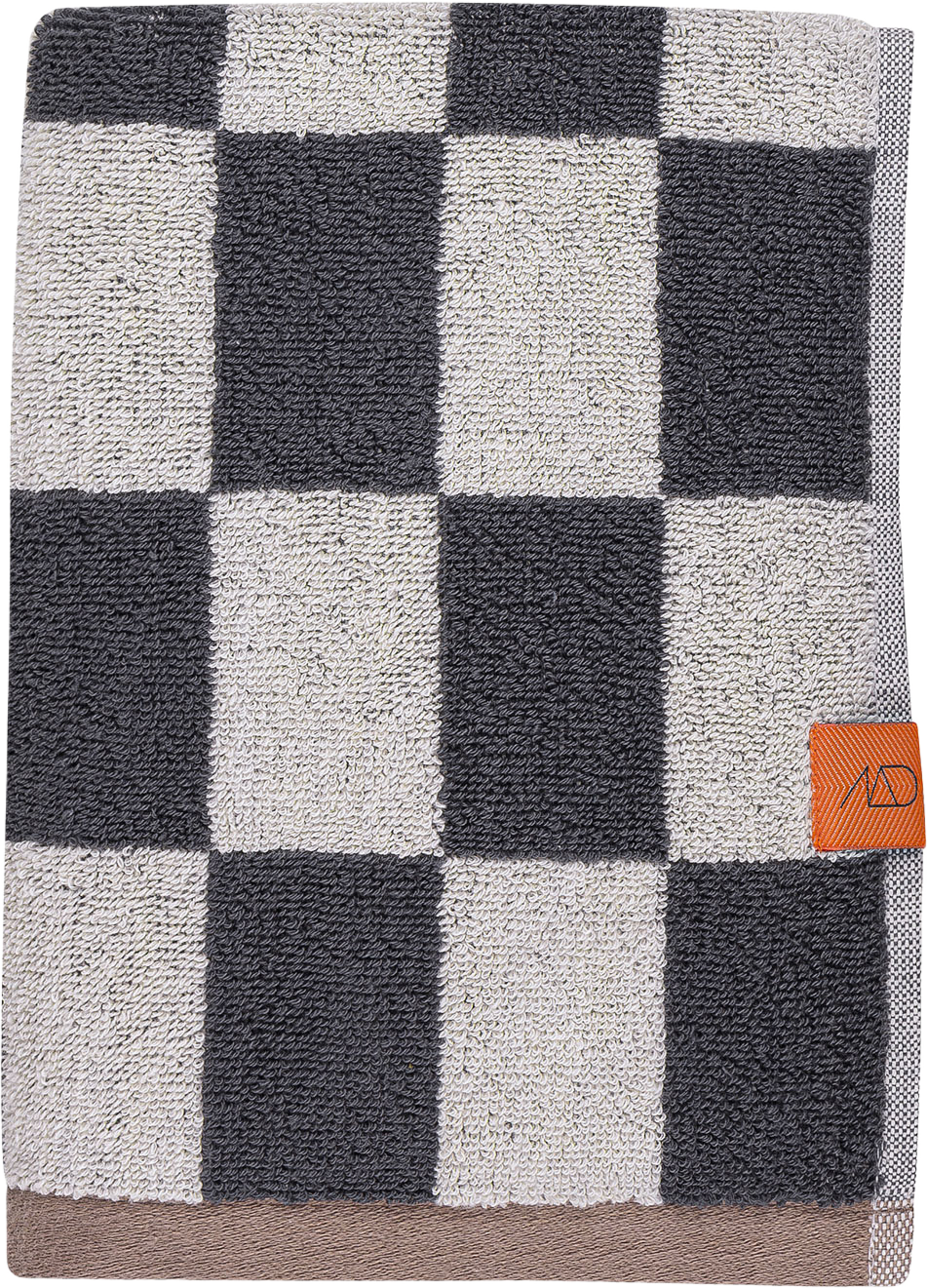 Retro Guest Towel 2-Pack, från Mette Ditmer, i färgen Dark Grey. Klicka för att öppna bilden i stort format