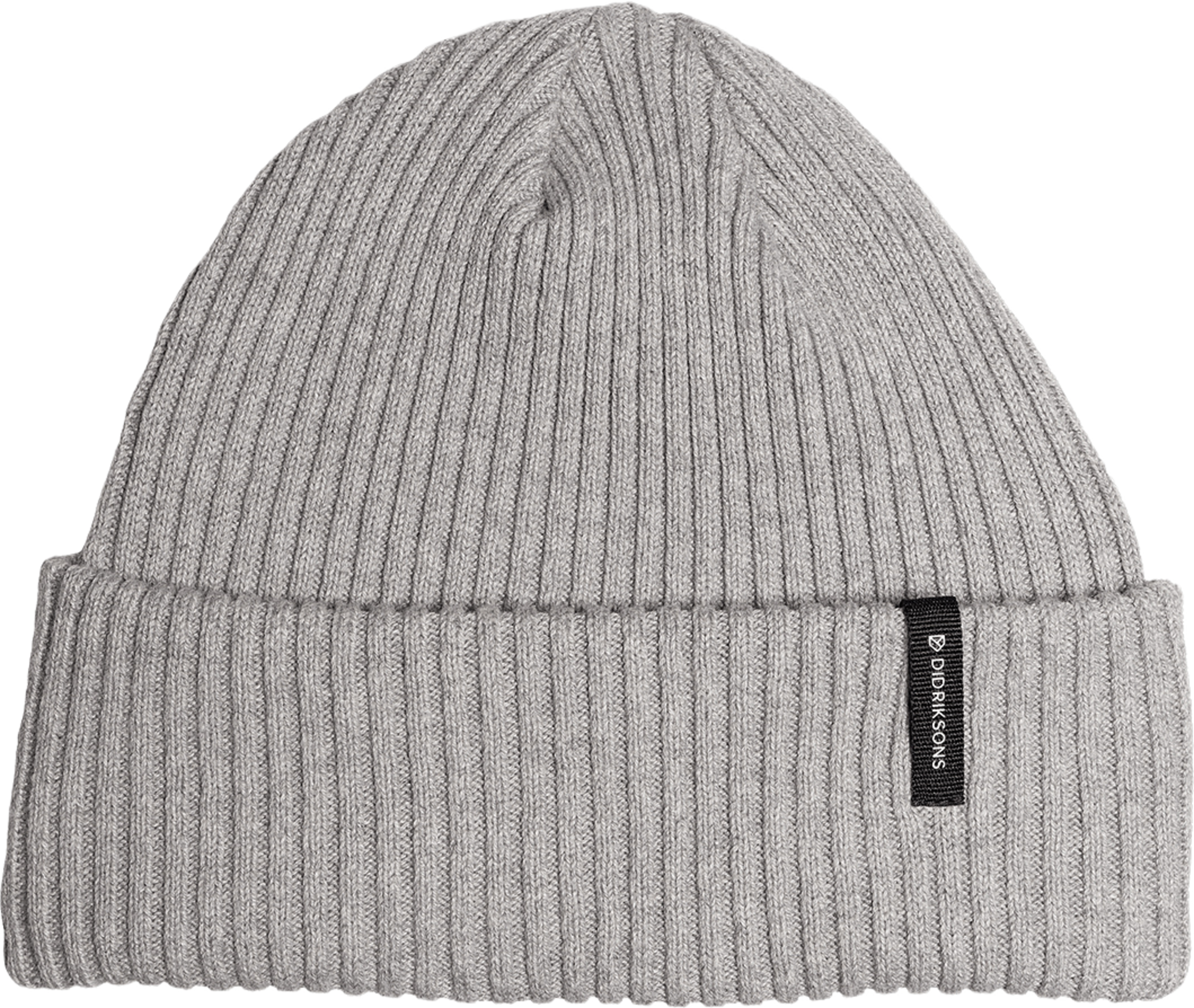 Delmar Beanie, från Didriksons, i färgen Grey Melange. Klicka för att öppna bilden i stort format