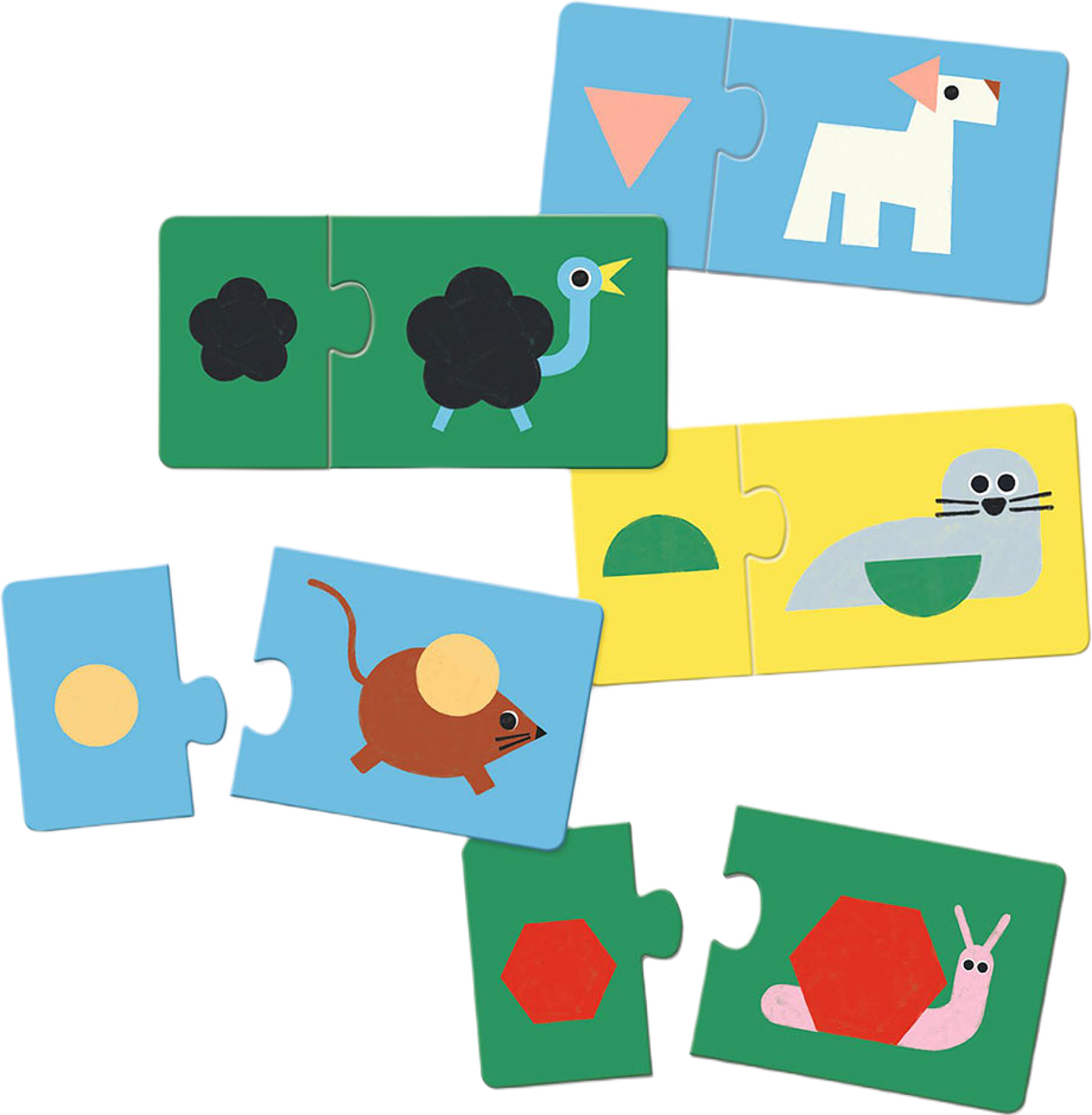 Duo Pussel  - Shapes & Animals