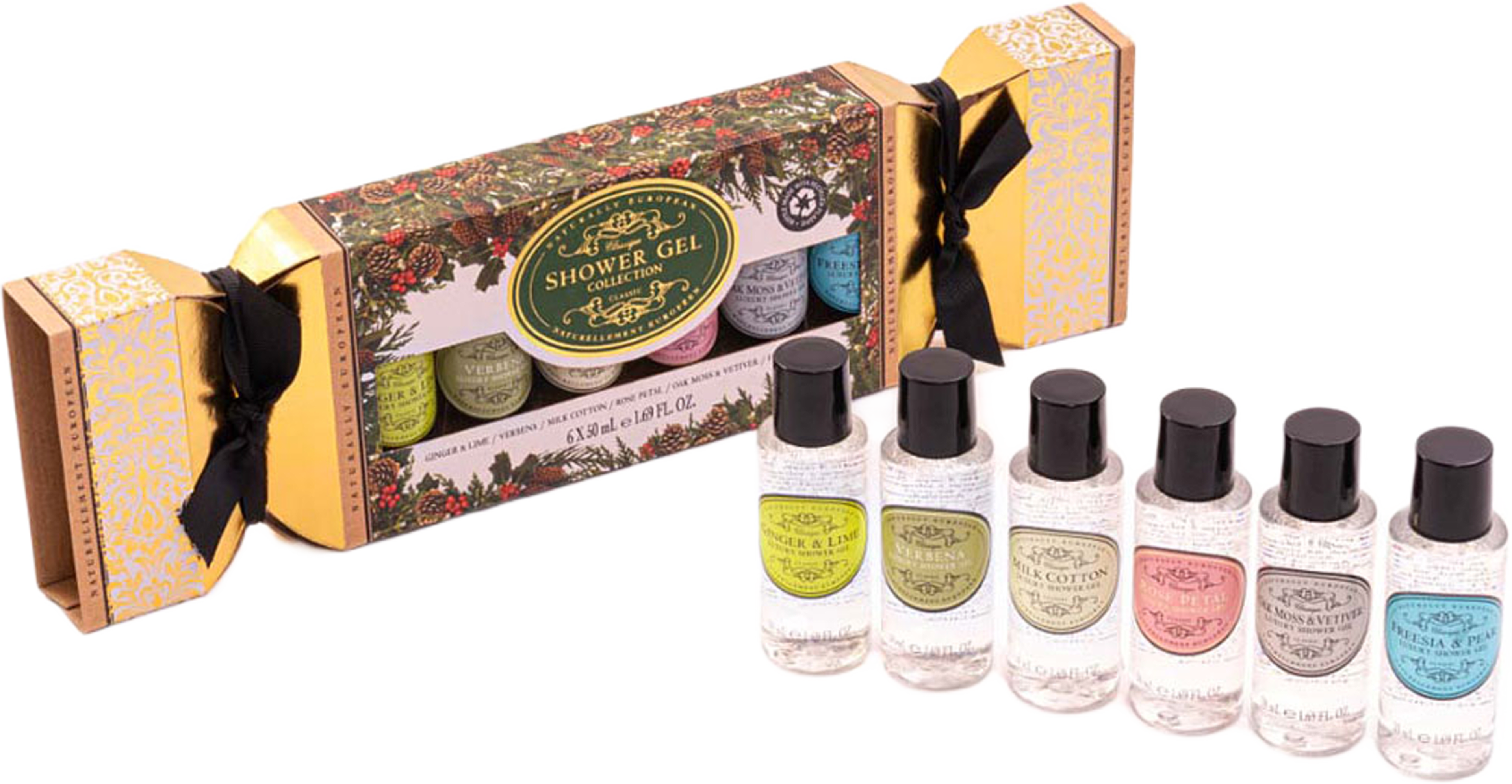 Mini Shower Gel Collection 3 x 120 ml, från Naturally European. Klicka för att öppna bilden i stort format