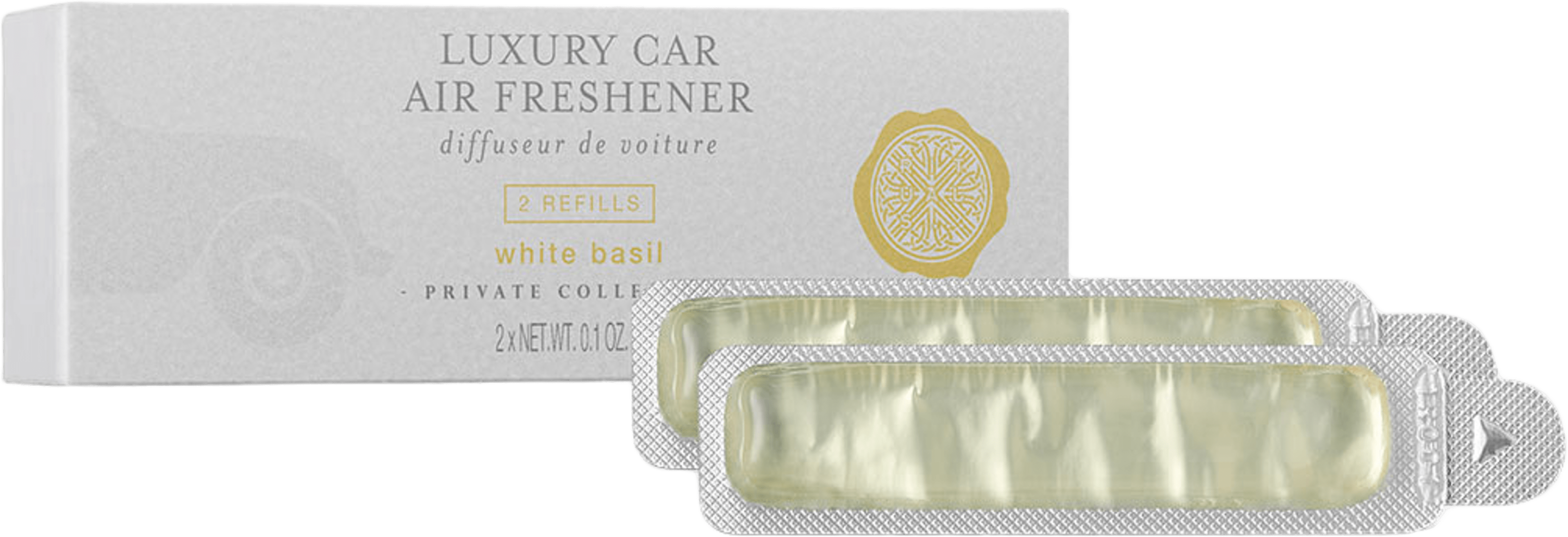 White Basil Refill Car Air Freshener