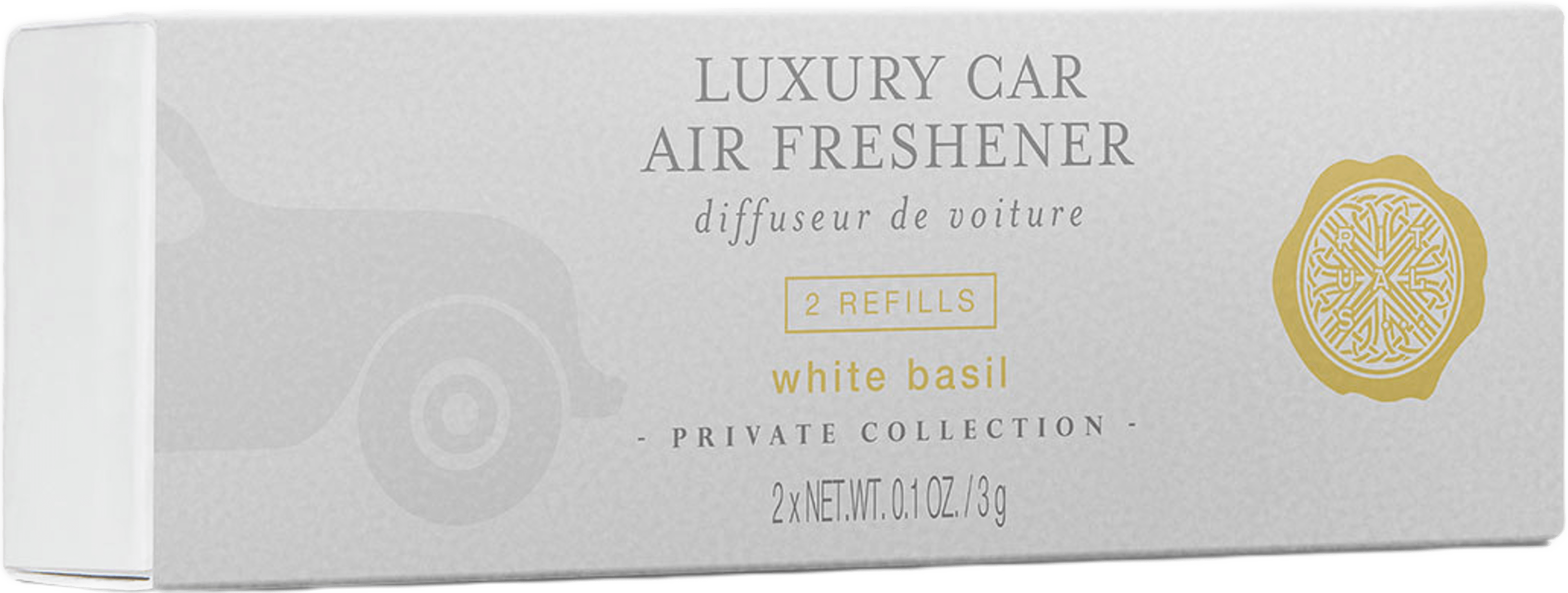 White Basil Refill Car Air Freshener