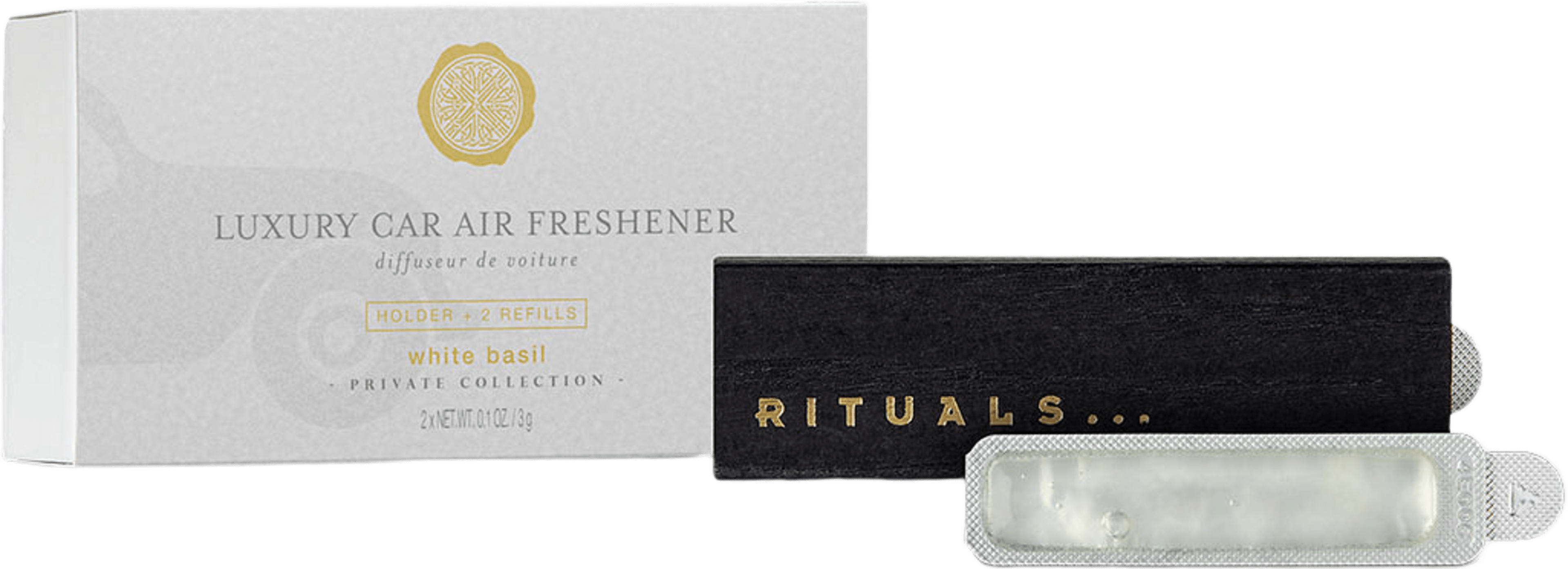 White Basil Car Air Freshener