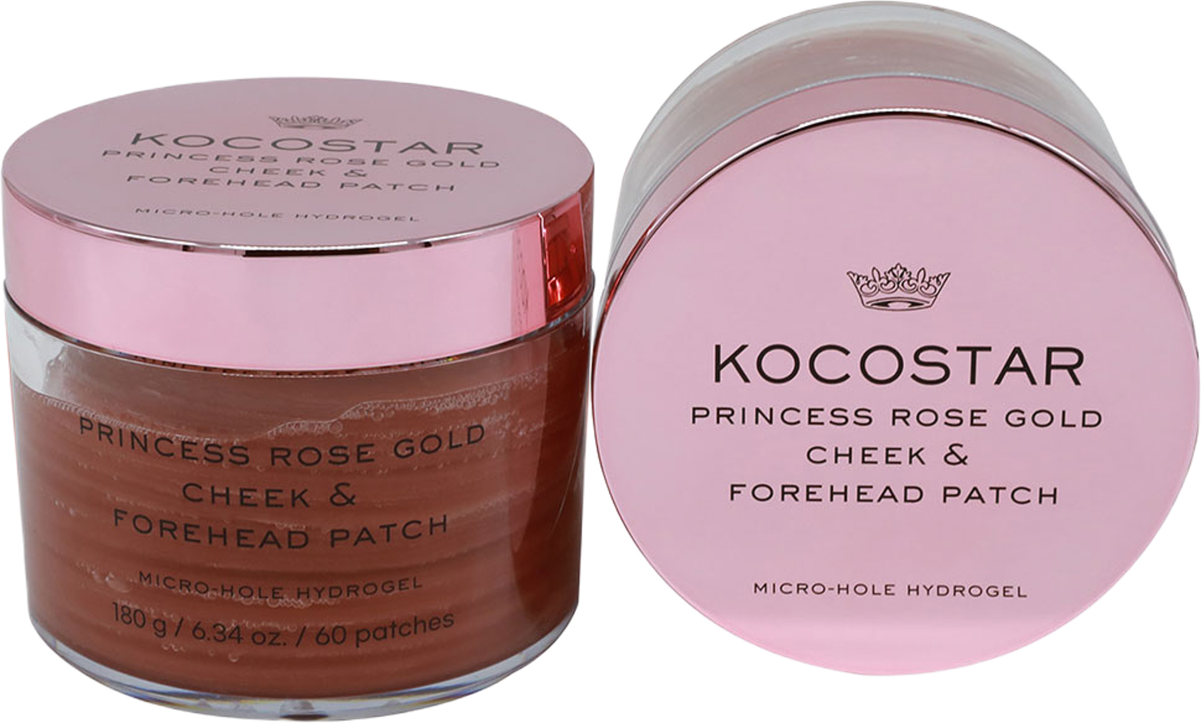 Princess Rose Gold Cheek & Forehead Patch with Micro-Hole Hydrogel 60pcs