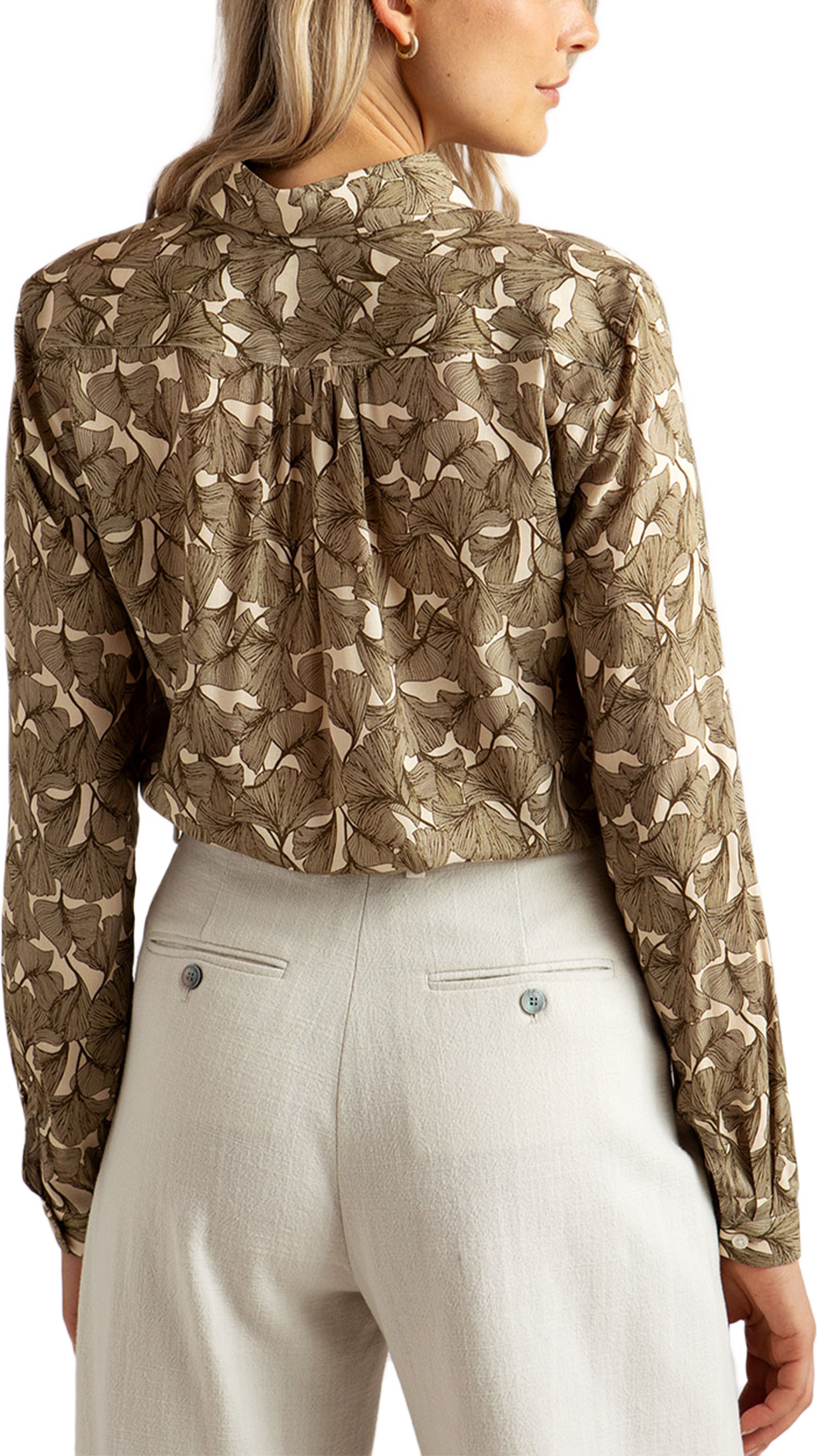 Blus Gina Ginko Leaf