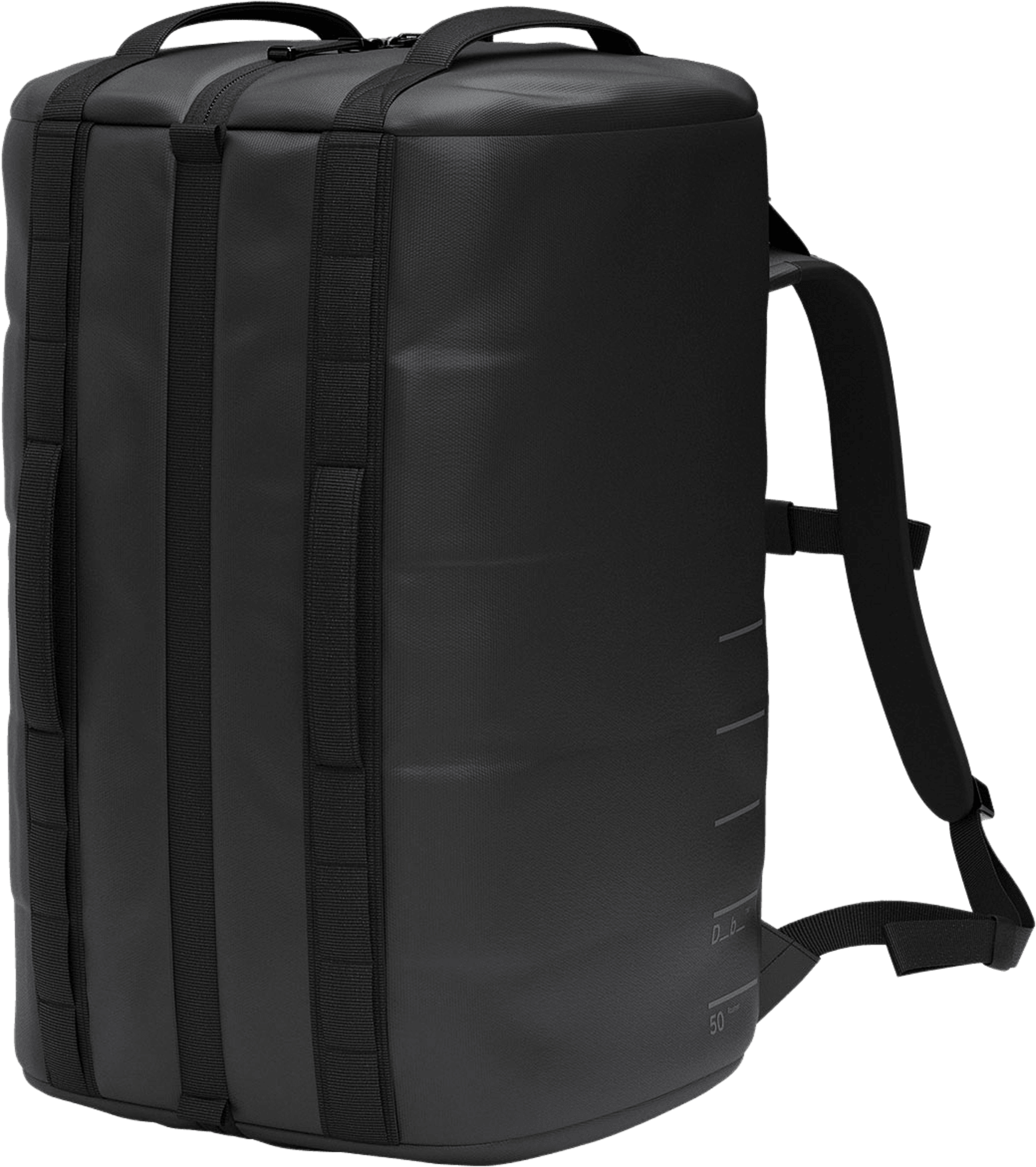 Roamer Pro Split Duffel 50L, från DB, i färgen Black Out. Klicka för att öppna bilden i stort format