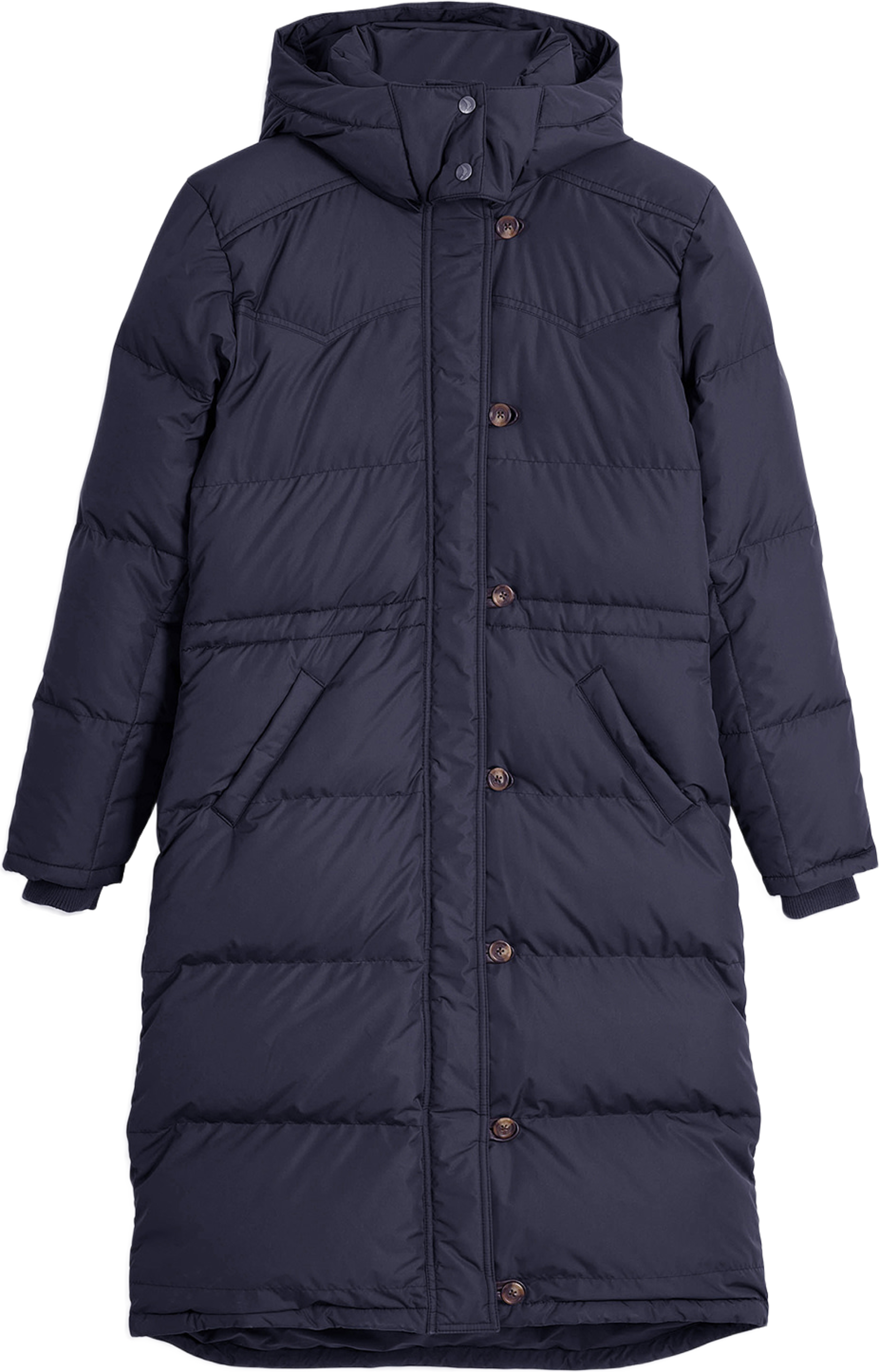 Alexandra Long Down Jacket, från Boomerang, i färgen Night Sky. Klicka för att öppna bilden i stort format