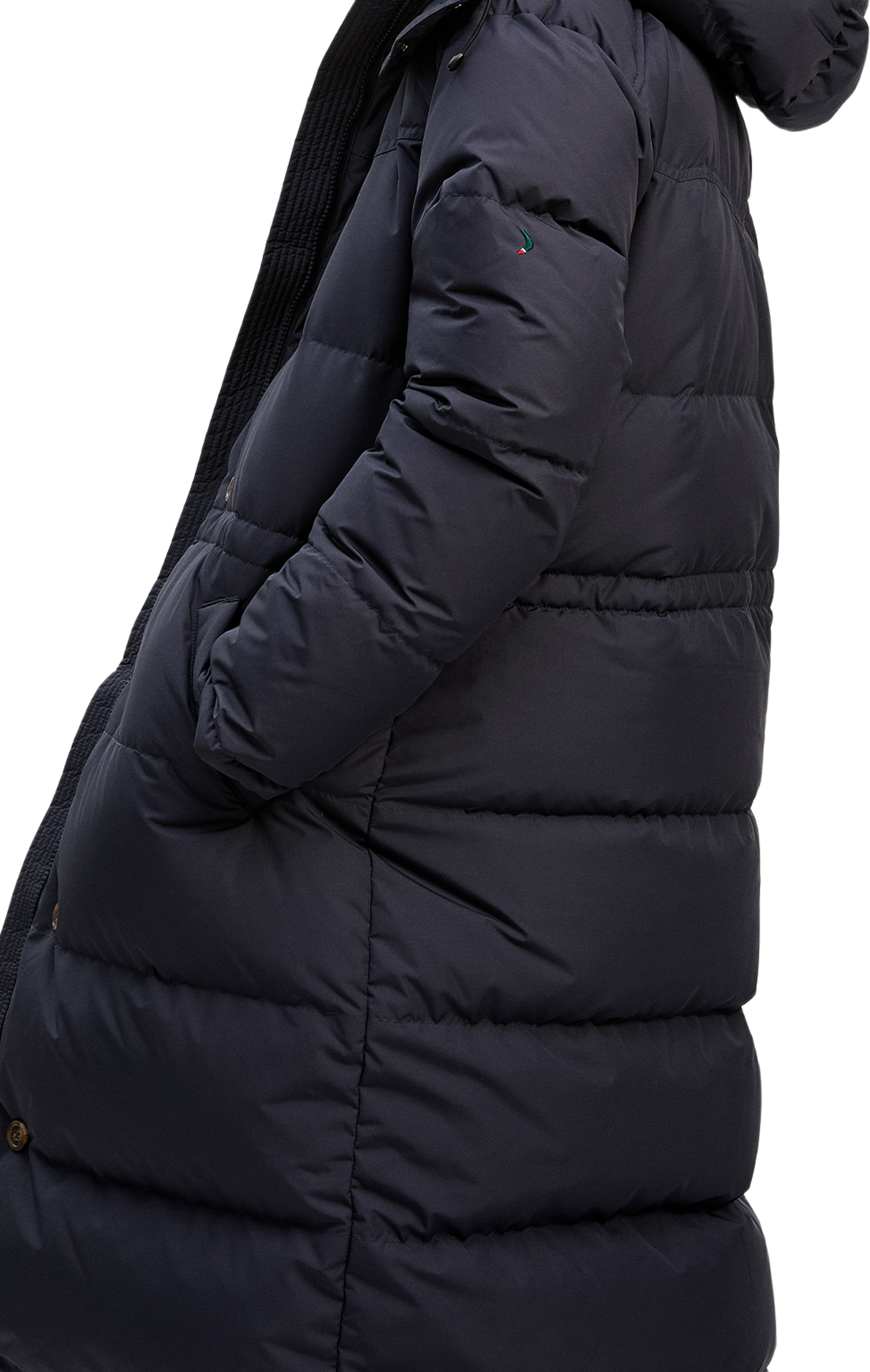 Alexandra Long Down Jacket, från Boomerang, i färgen Night Sky. Klicka för att öppna bilden i stort format