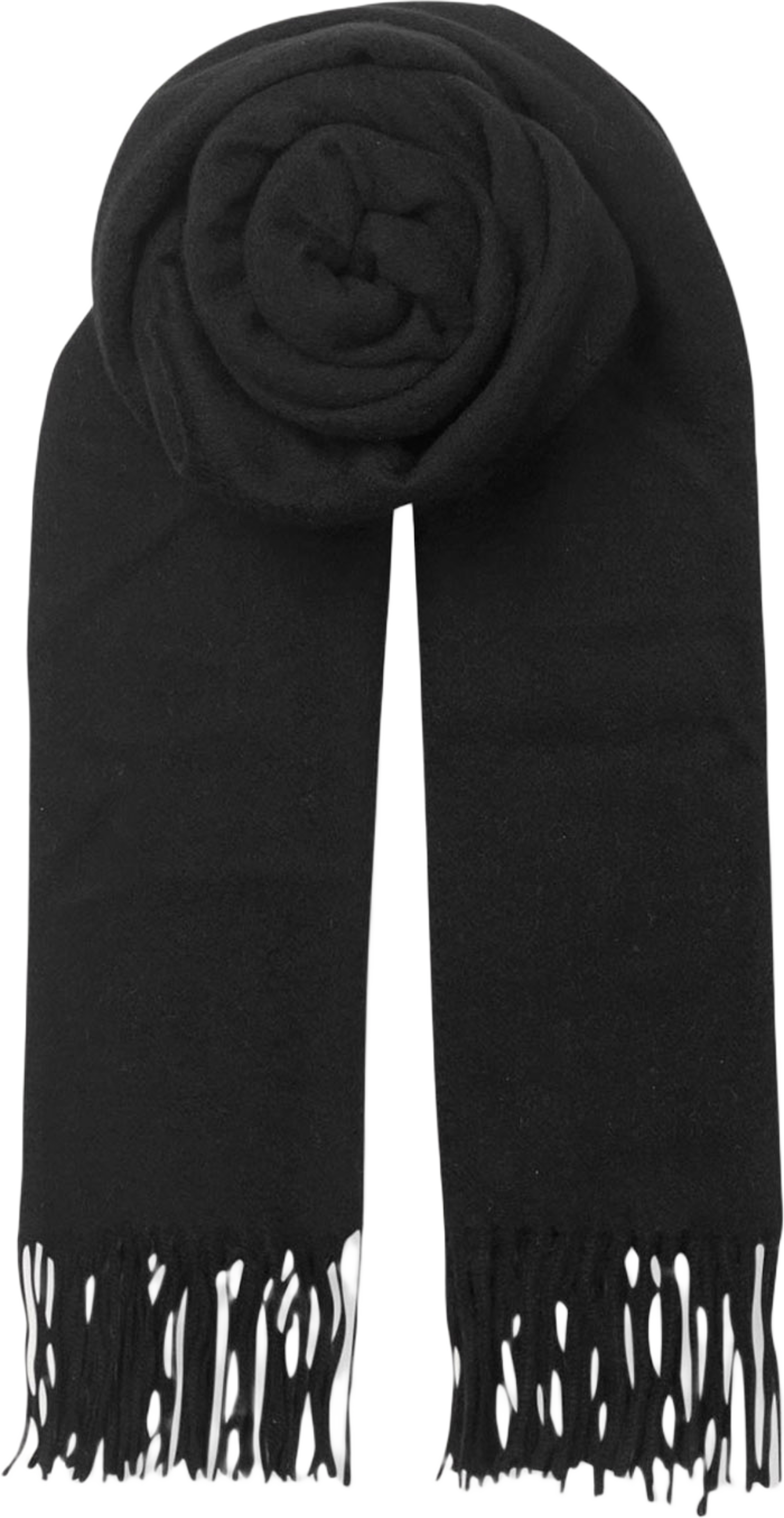 Ullscarf med fransar