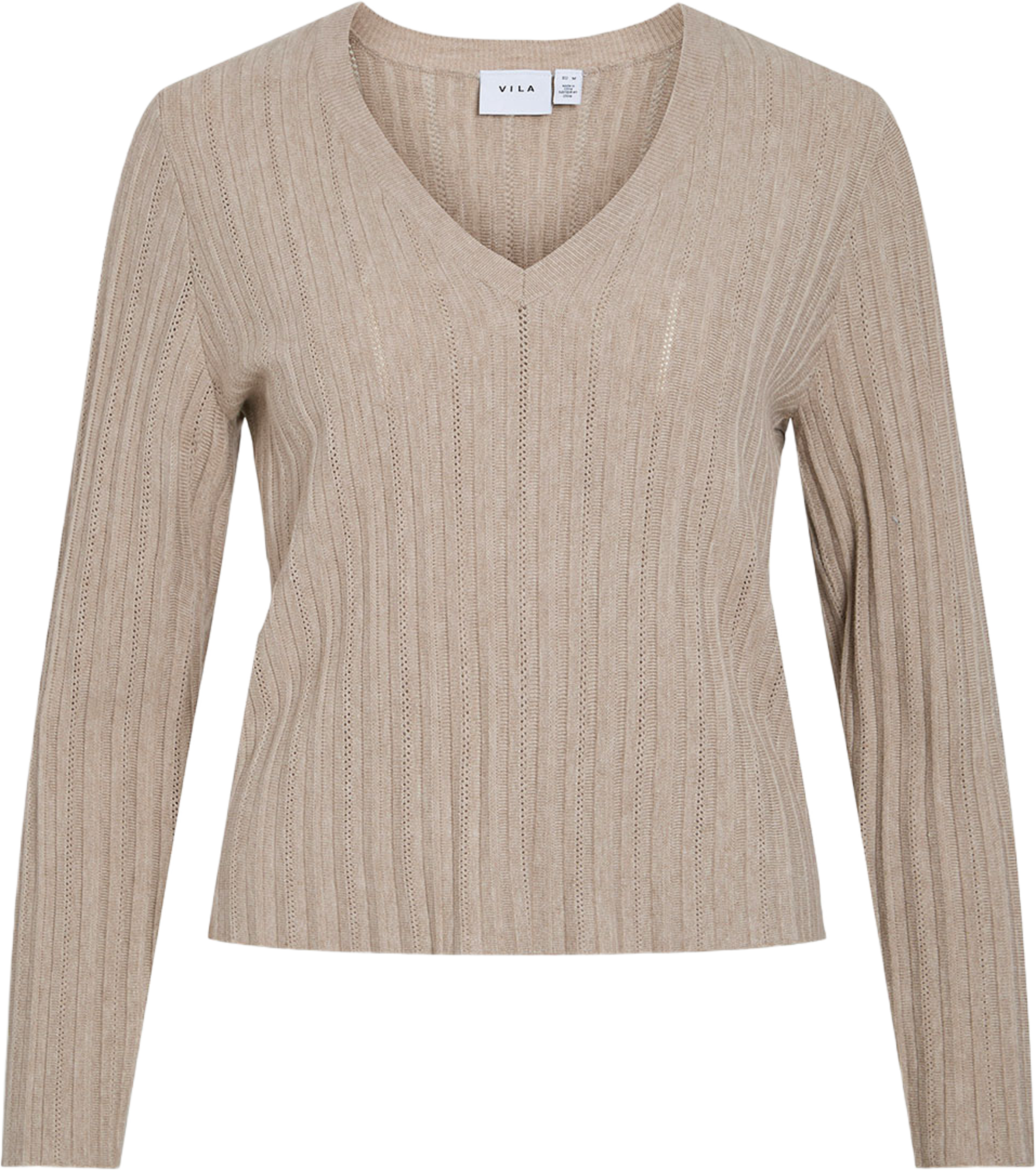 Viaviva V-Neck L/S Knit Top