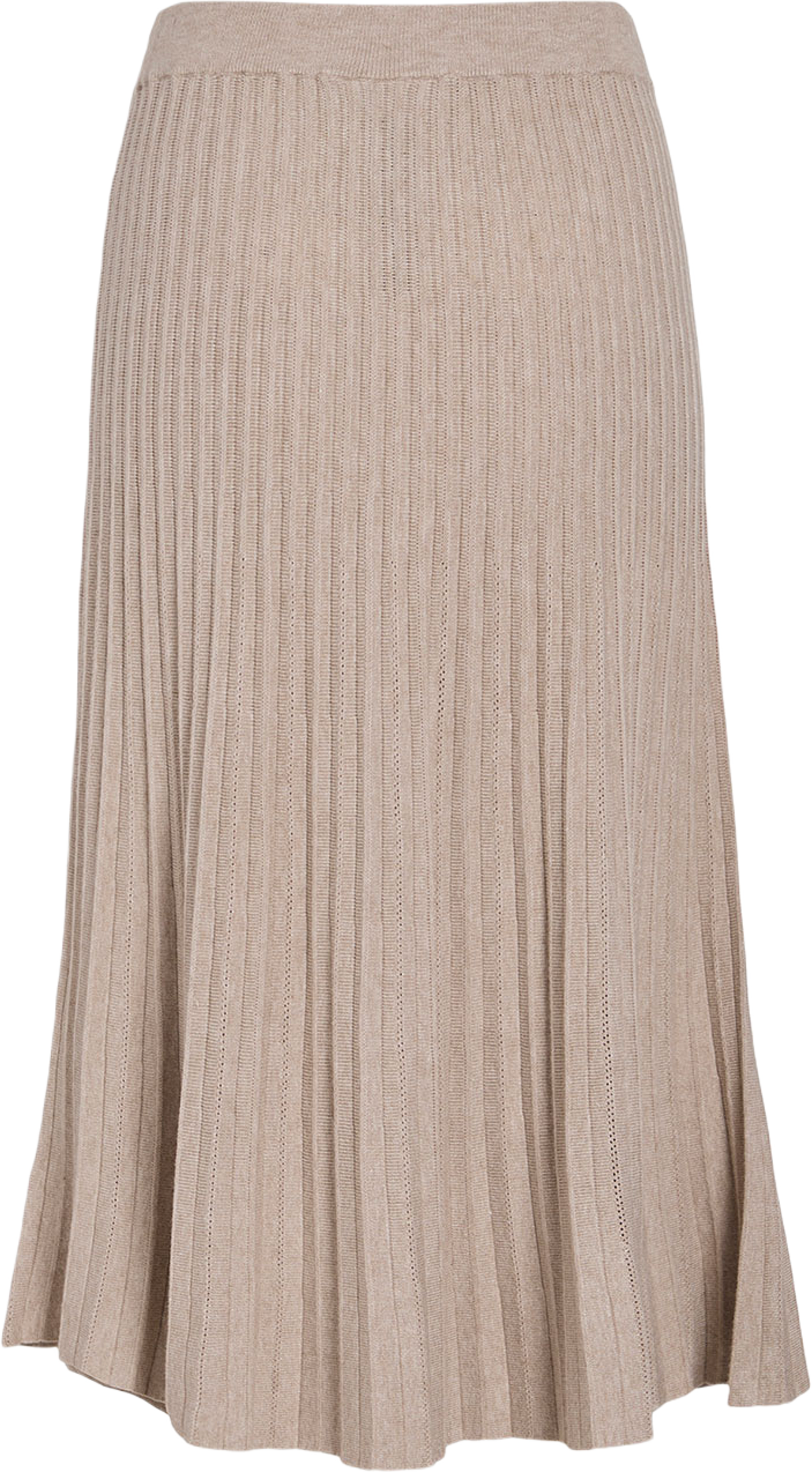 Viaviva A-Line Midi Knit Skirt