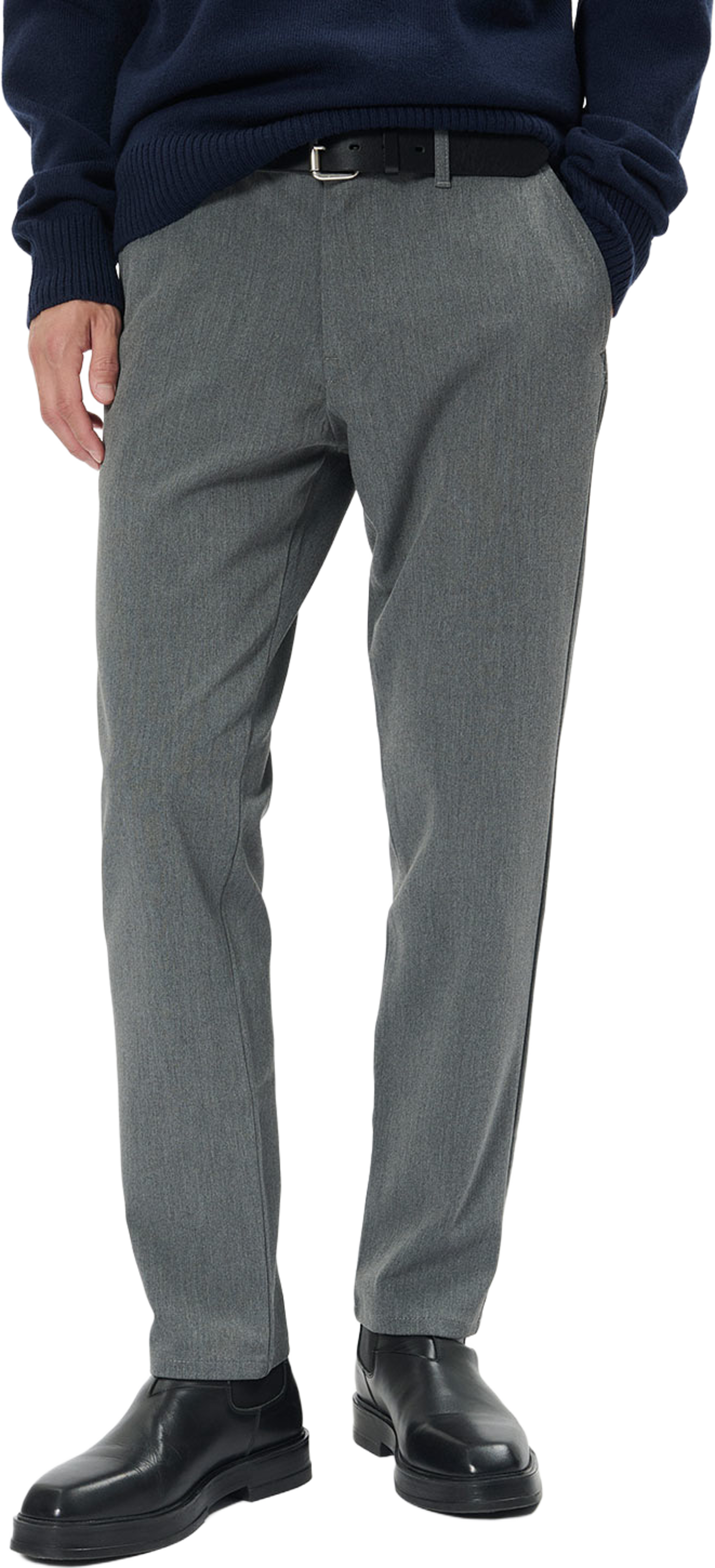MAPristu Trousers, från Matinique, i färgen Medium Grey Melange.