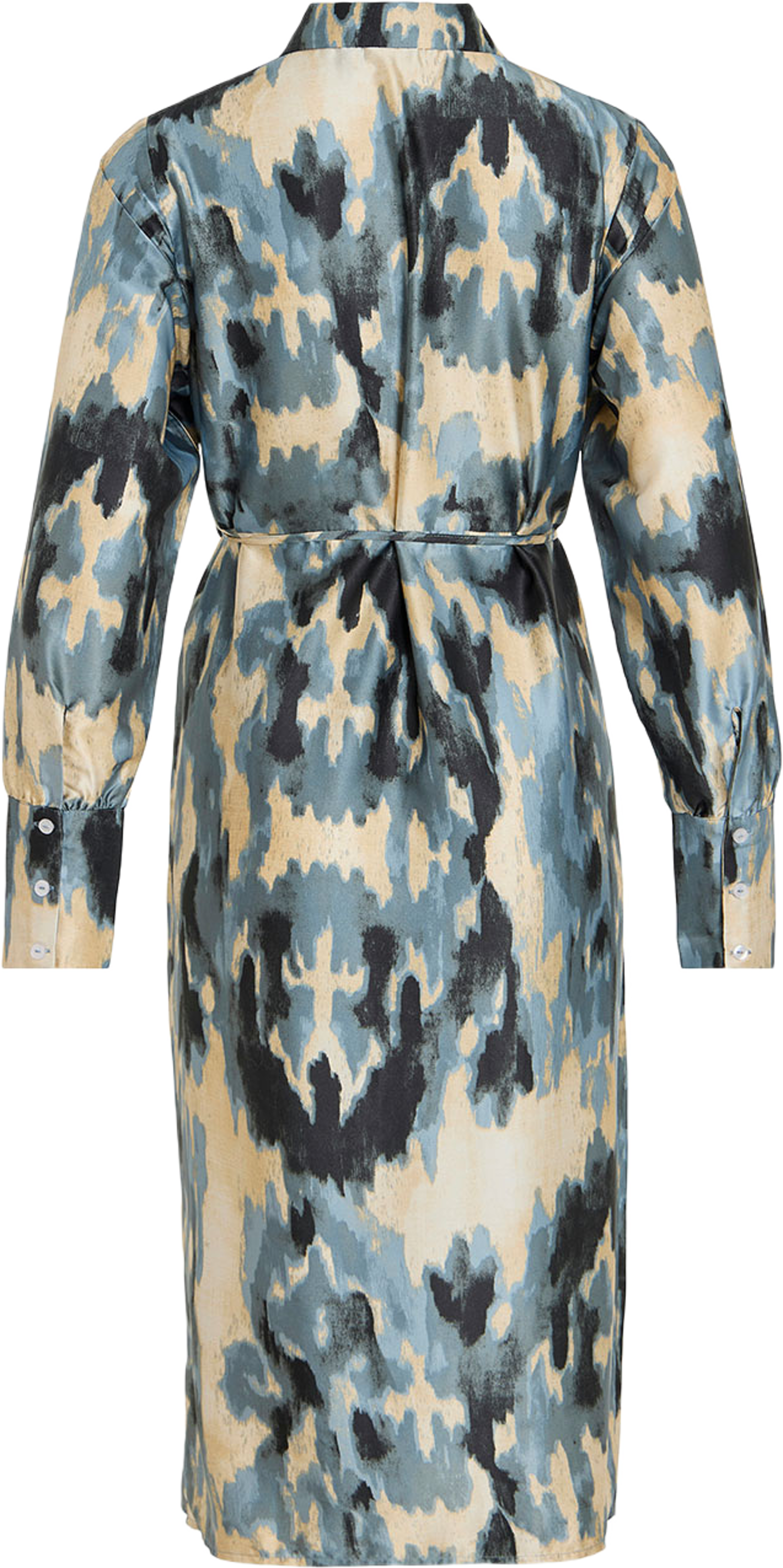 Viagnes L/S Mid Calf Shirt Dress