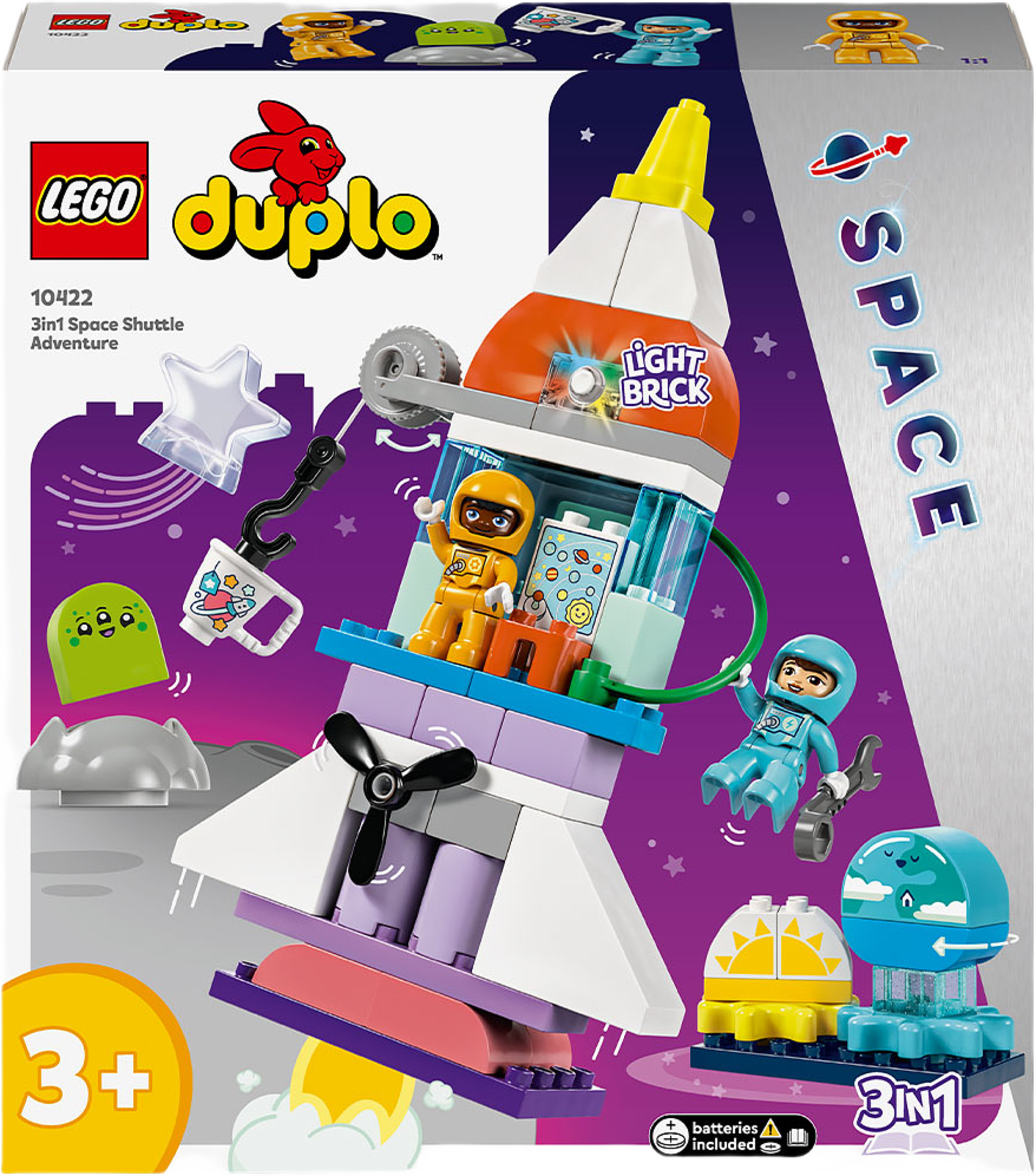 DUPLO® 3in1 Äventyr med rymdfärja 10422