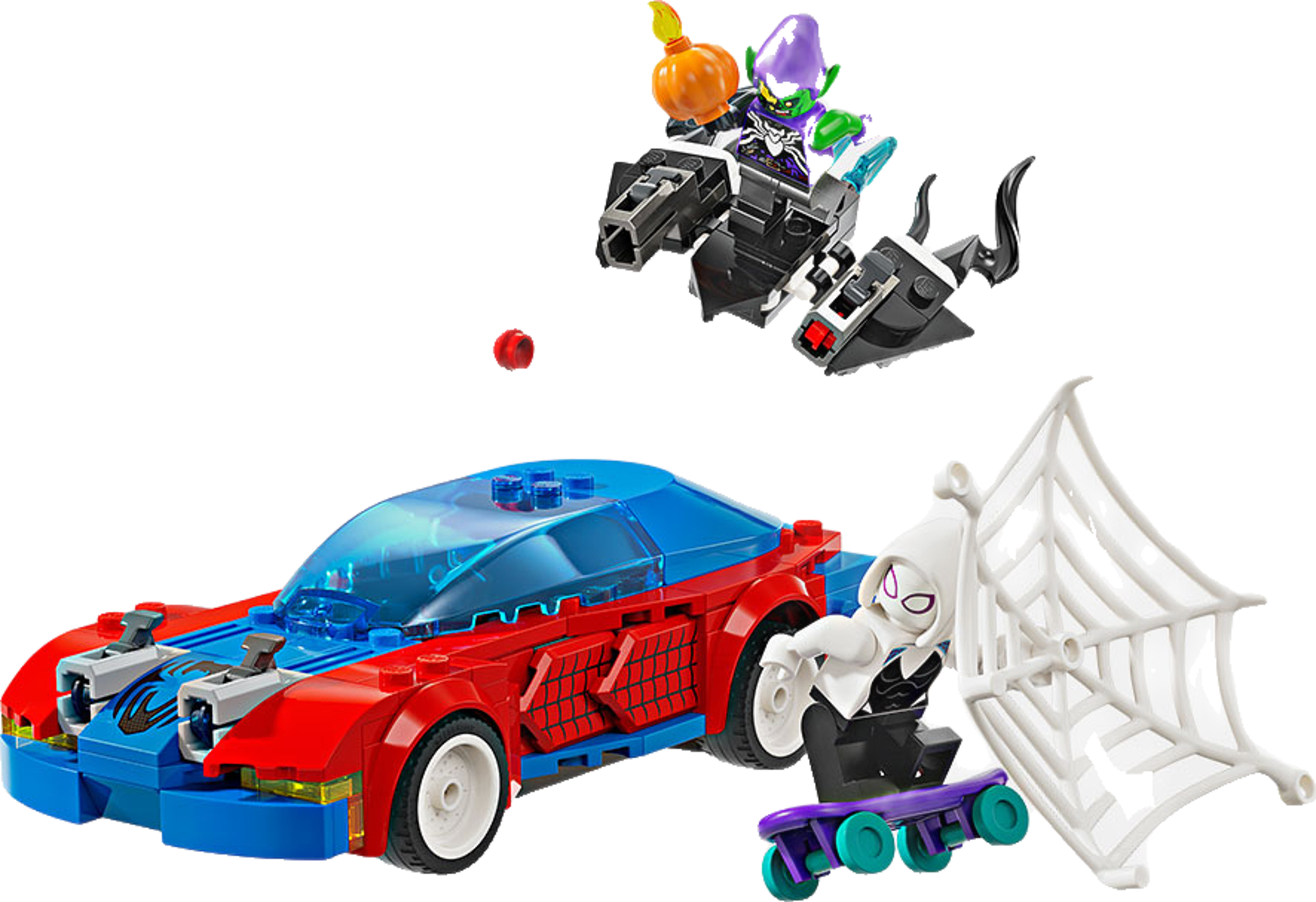 Marvel Spider-Mans Racerbil & Venom Green Goblin 76279