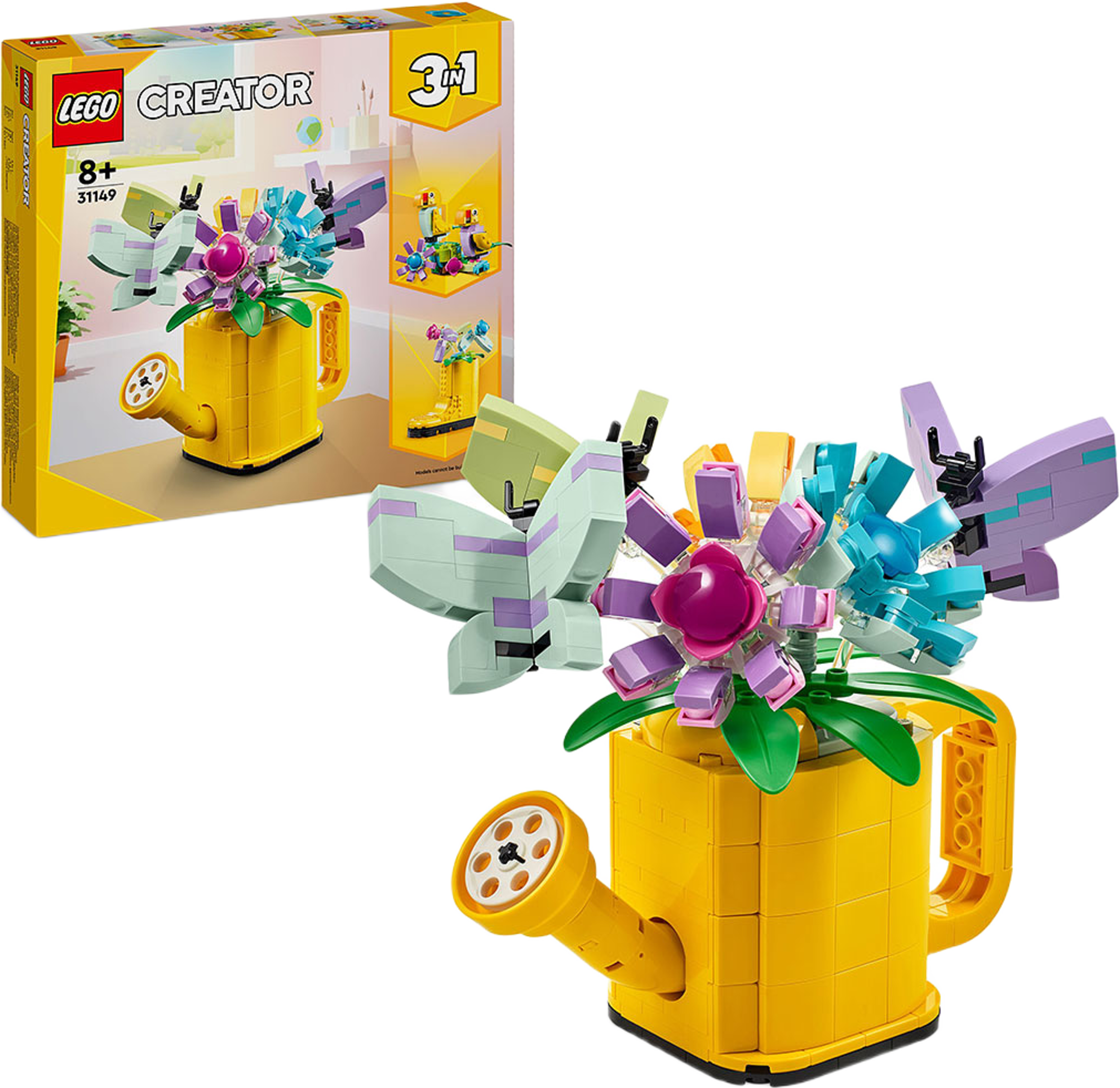 Blommor i vattenkanna 3-i-1-leksak 31149
