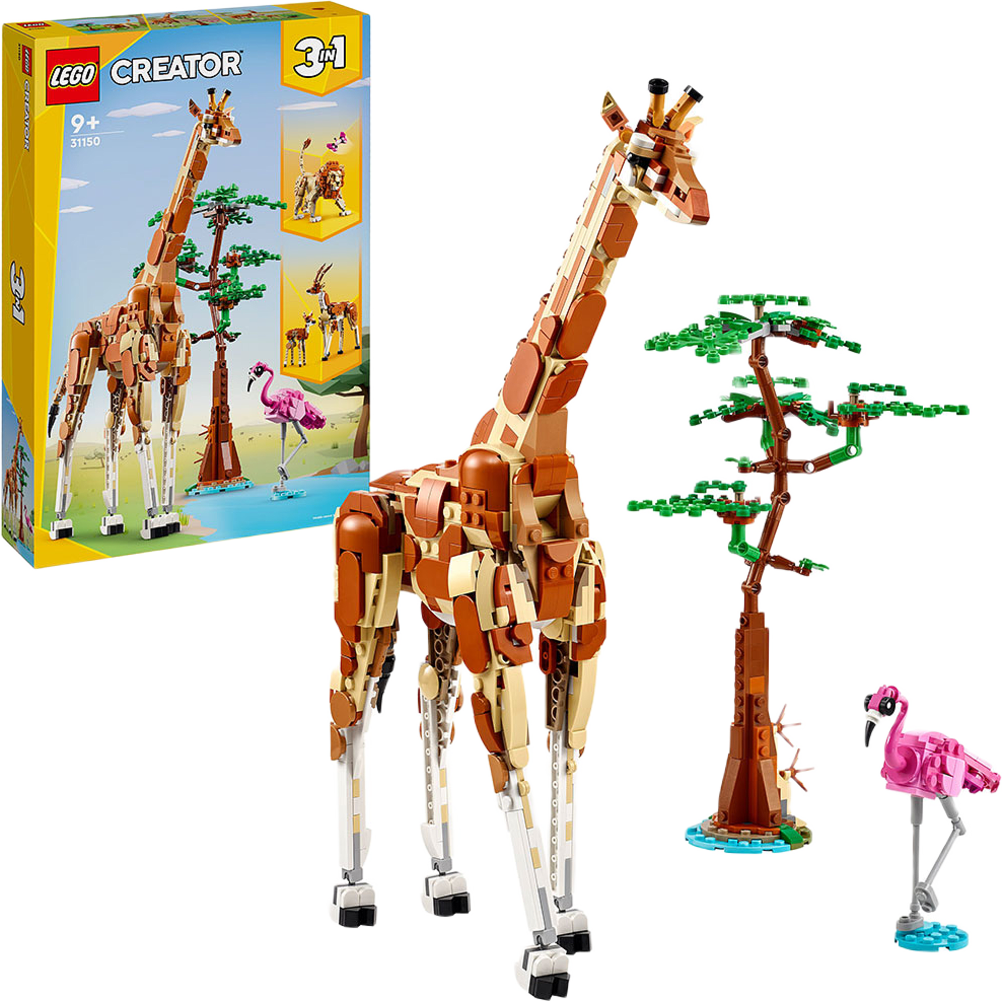 Vilda safaridjur 3-i-1-set 31150