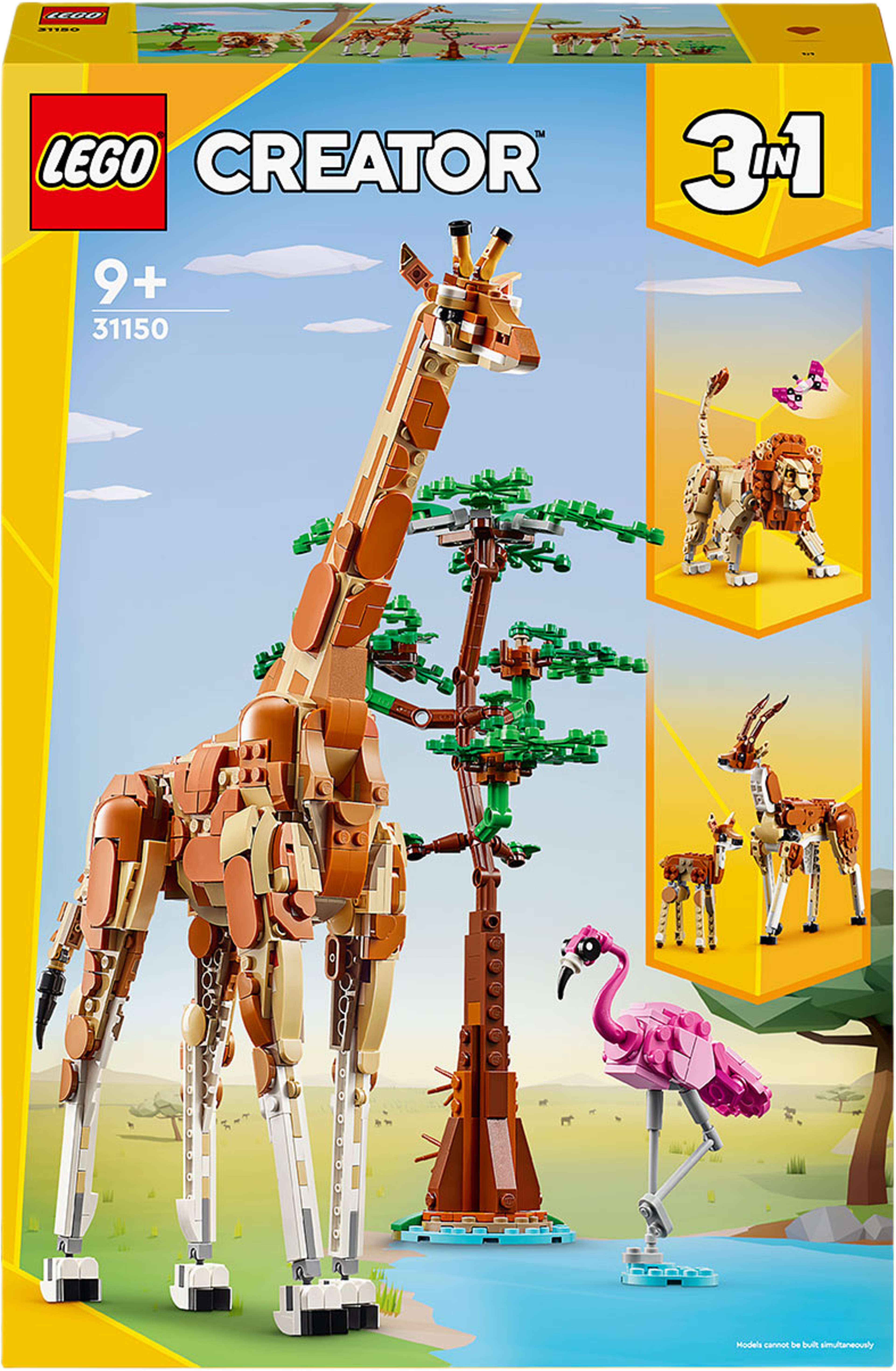 Vilda safaridjur 3-i-1-set 31150