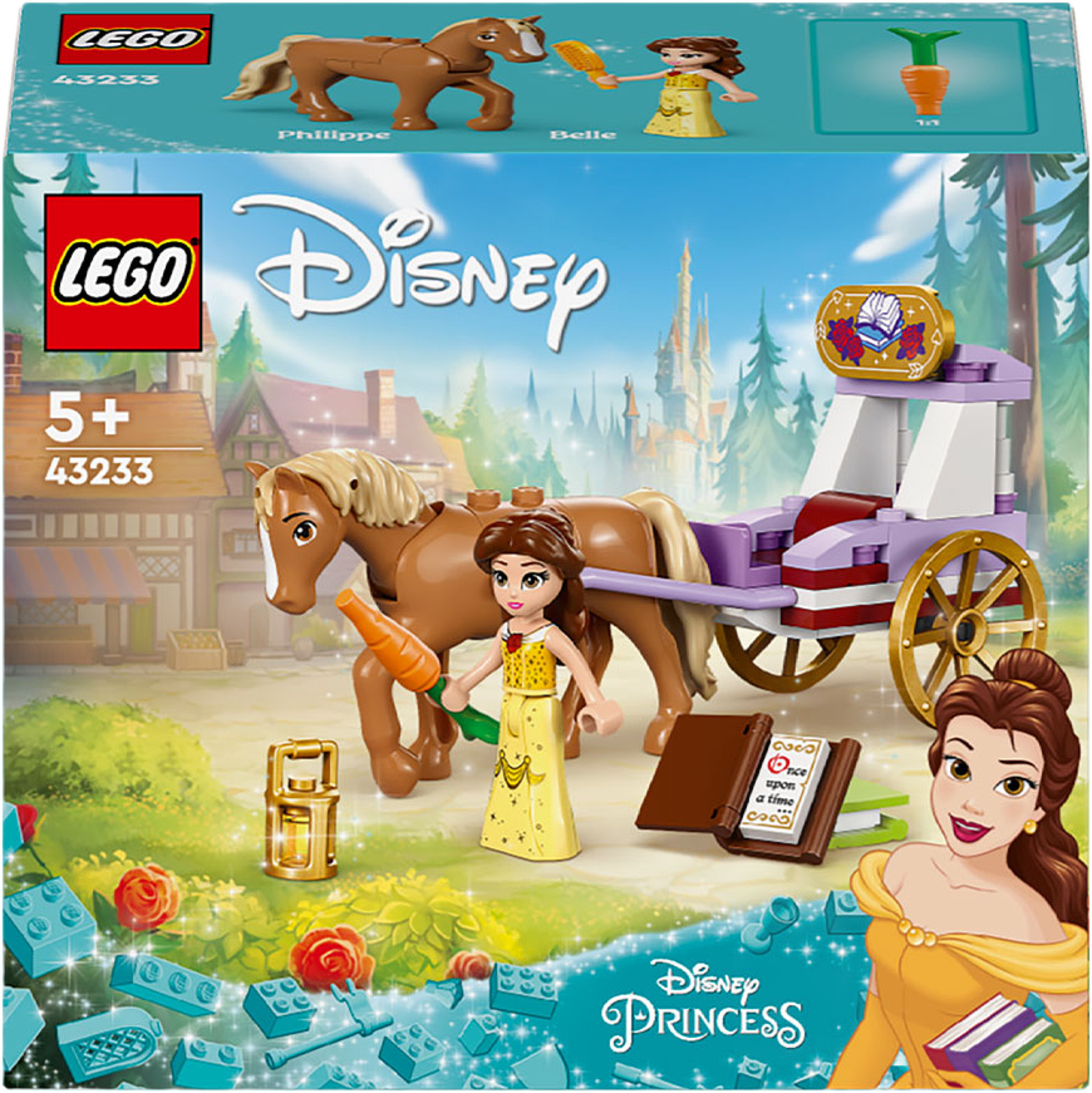 Disney Princess Belles sagovagn med häst 43233