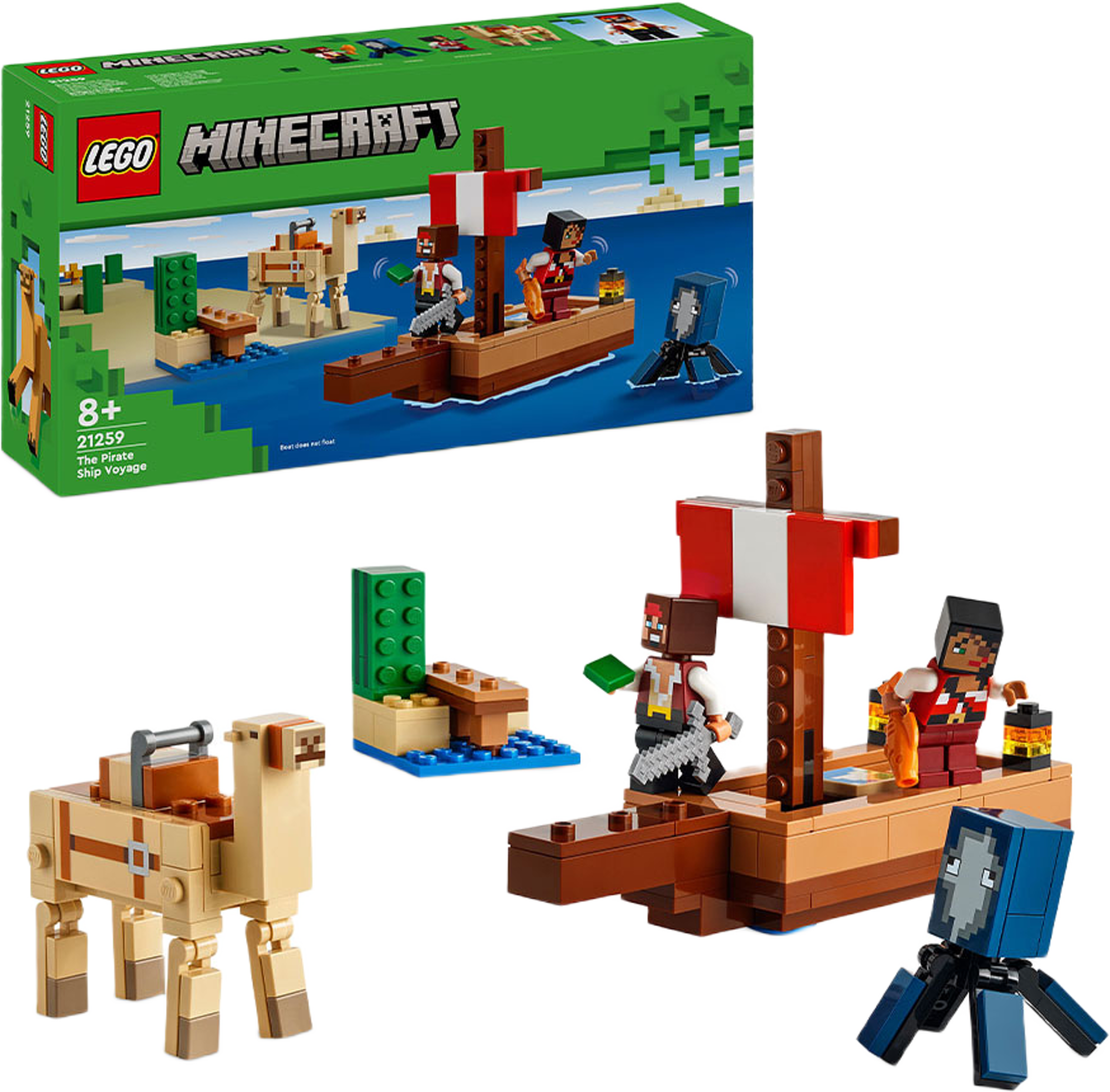 Minecraft® Piratskeppsresan Lekset med båt 21259