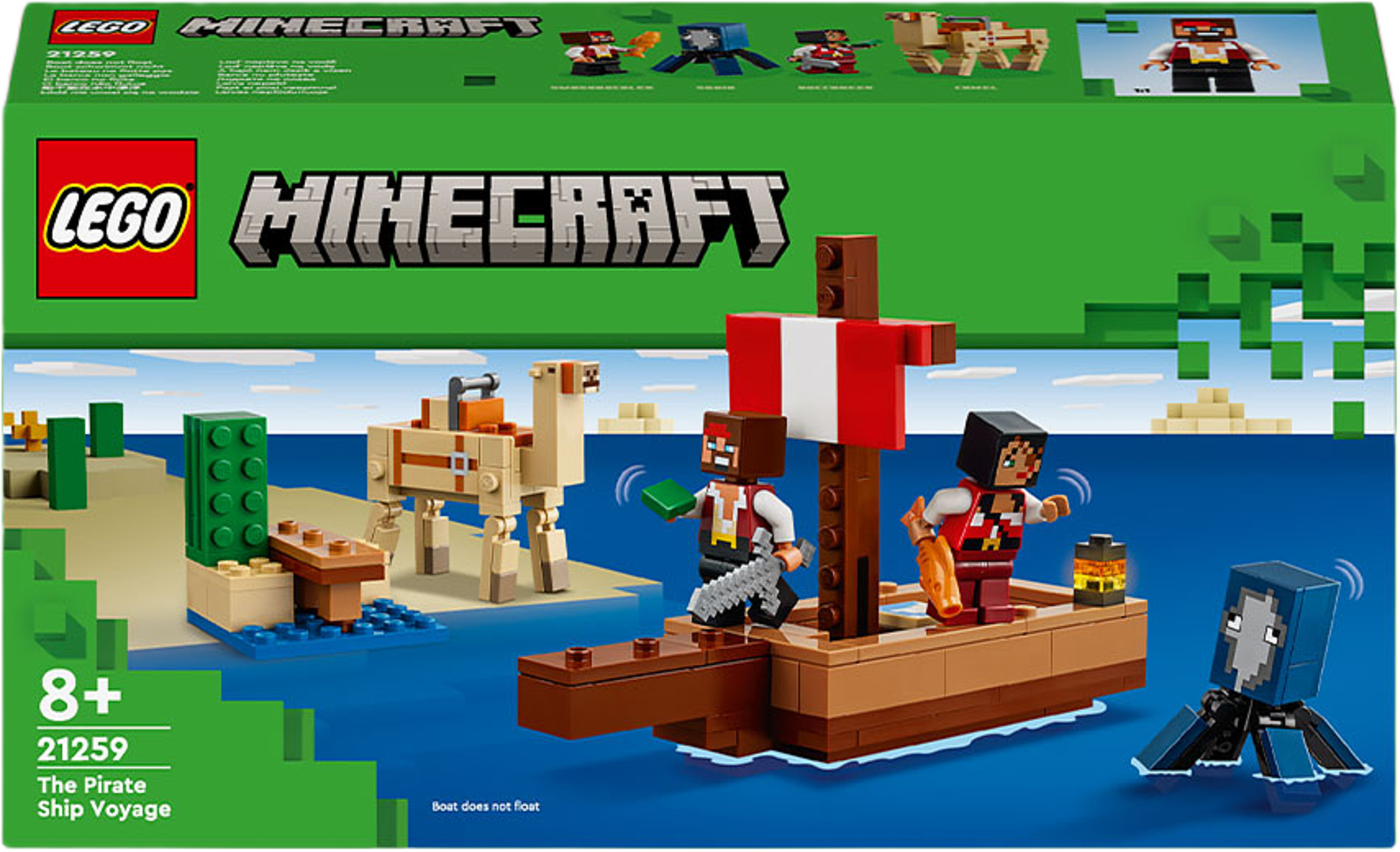 Minecraft® Piratskeppsresan Lekset med båt 21259