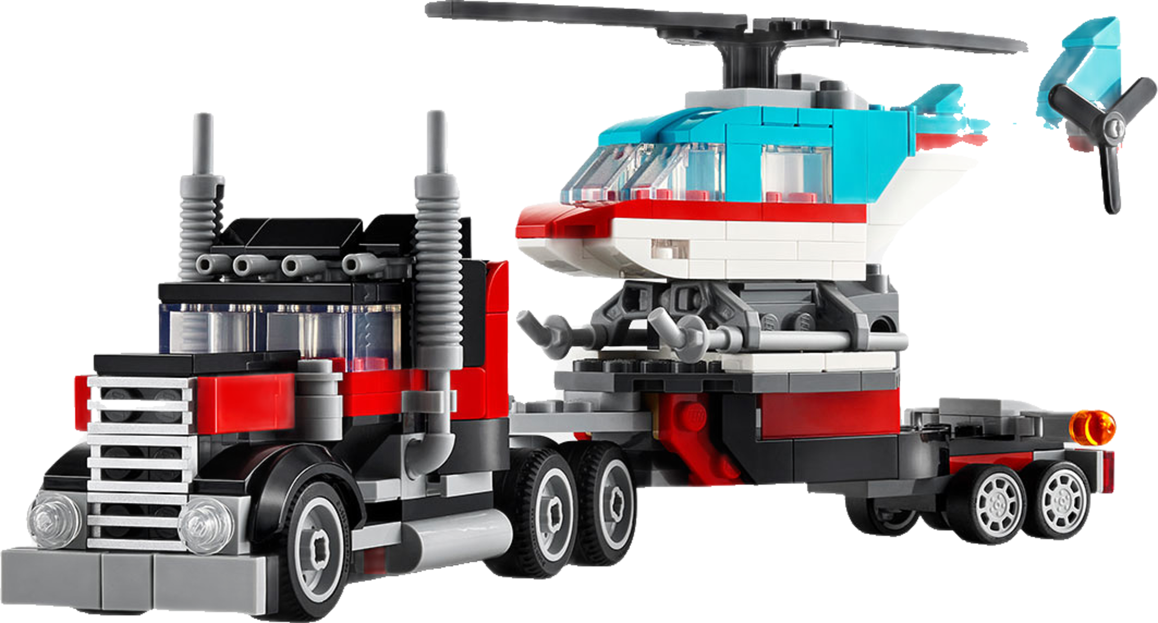 Flakbil med helikopter 31146