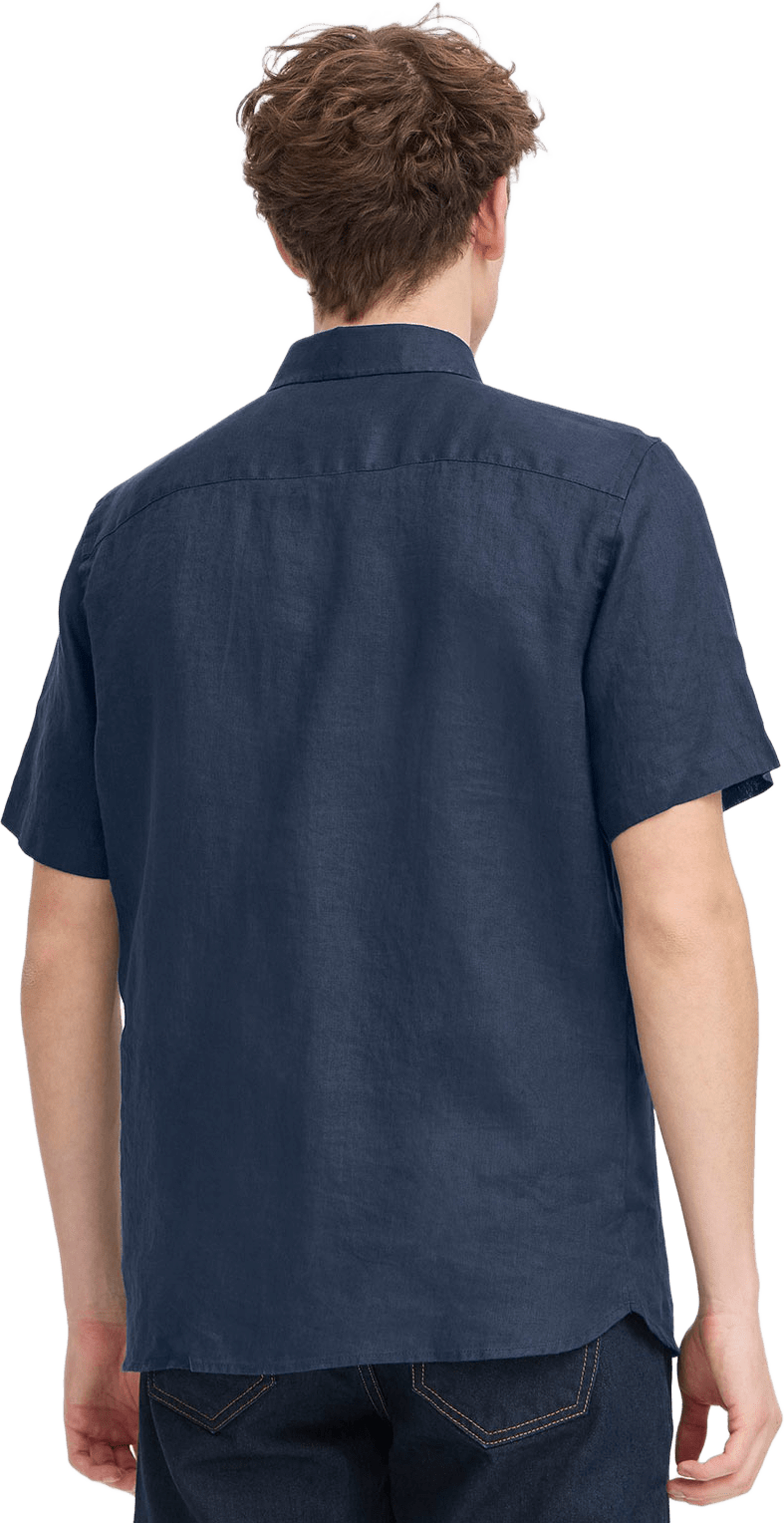 CFANTON 0071 SS 100% linen shirt Shirt, från Casual Friday, i färgen Navy Blazer. Klicka för att öppna bilden i stort format