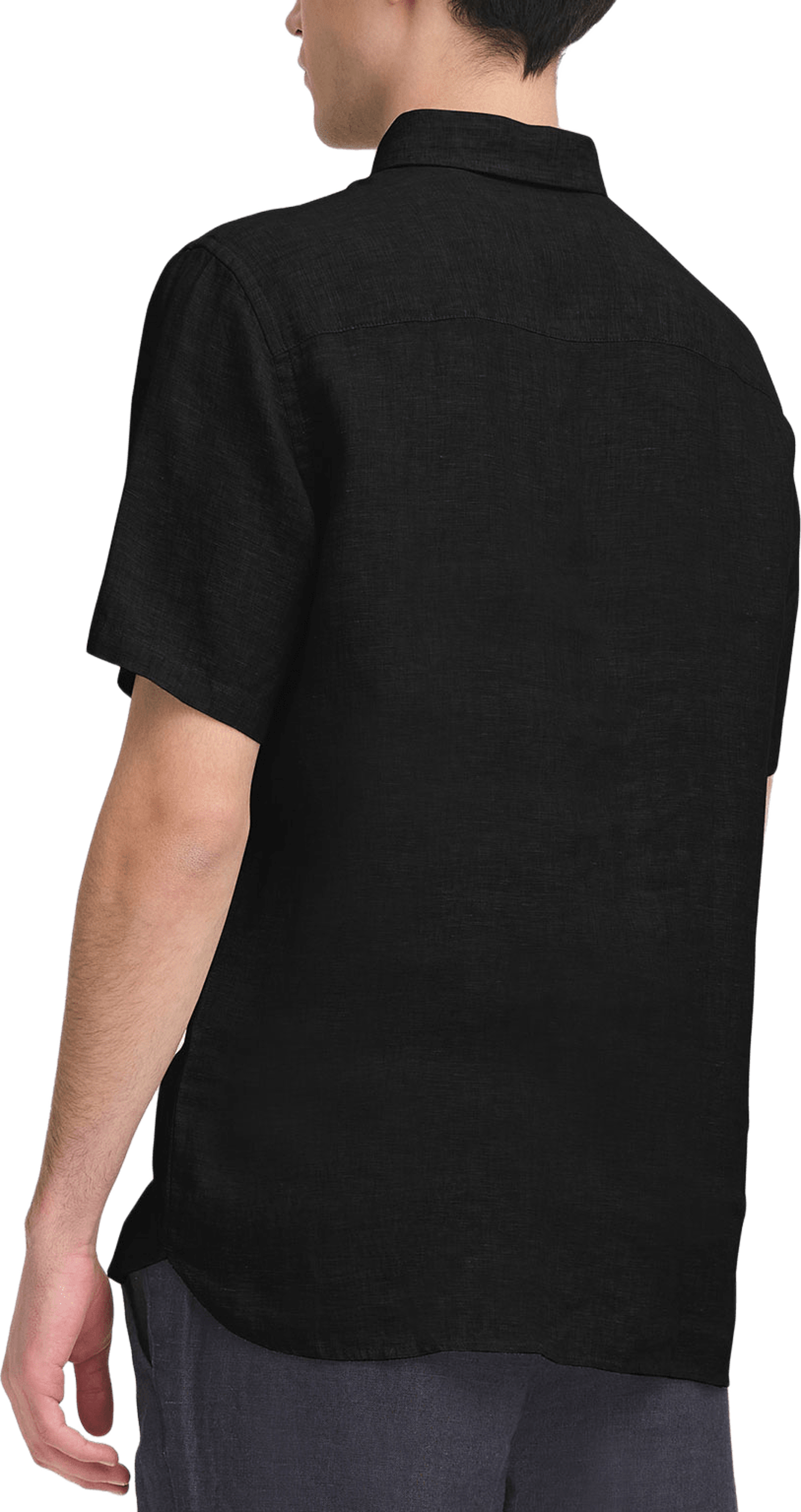 CFANTON 0071 SS 100% linen shirt Shirt, från Casual Friday, i färgen Black Beauty. Klicka för att öppna bilden i stort format