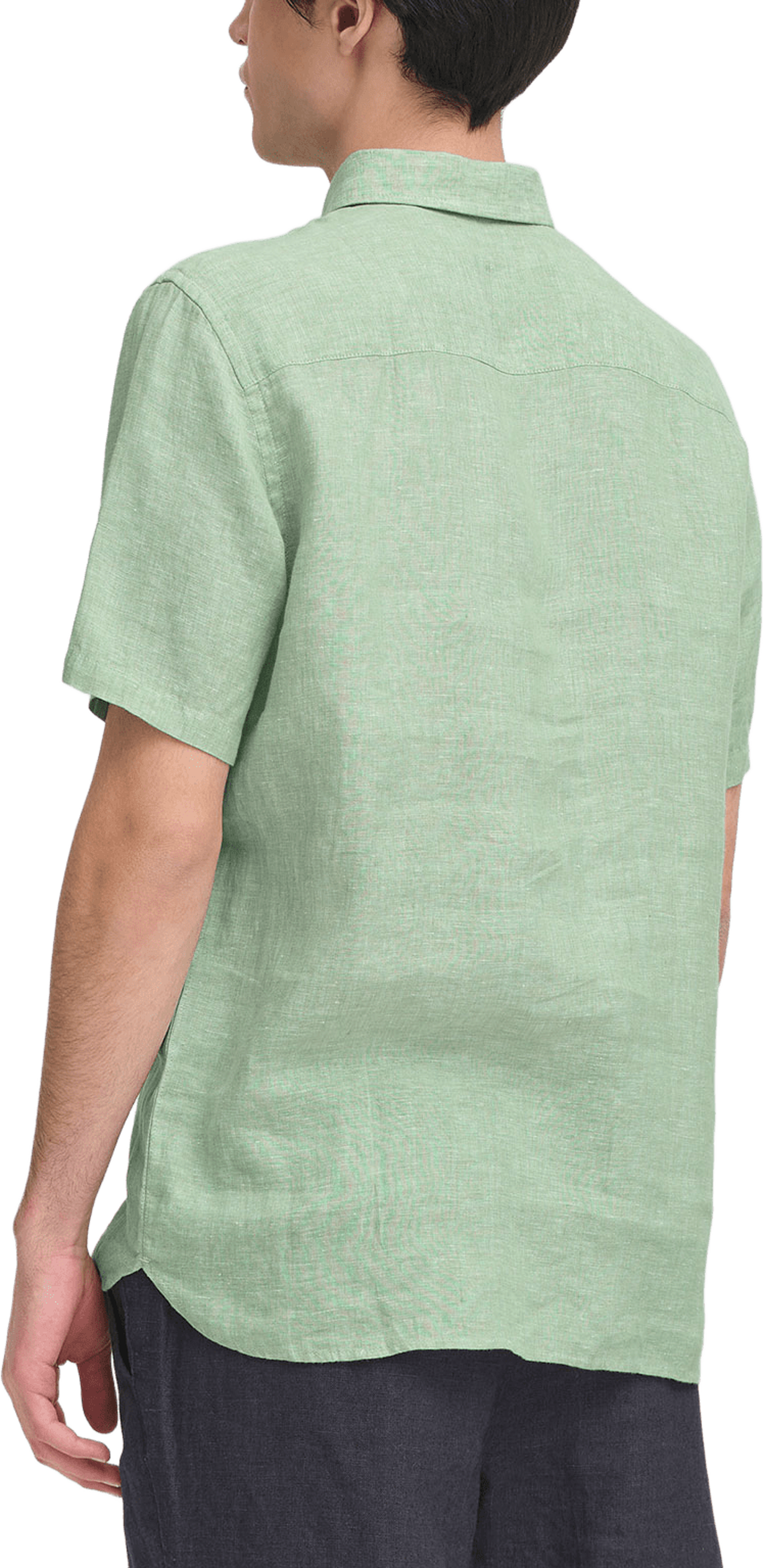 CFANTON 0071 SS 100% linen shirt Shirt, från Casual Friday, i färgen Malachite Green Melange. Klicka för att öppna bilden i stort format