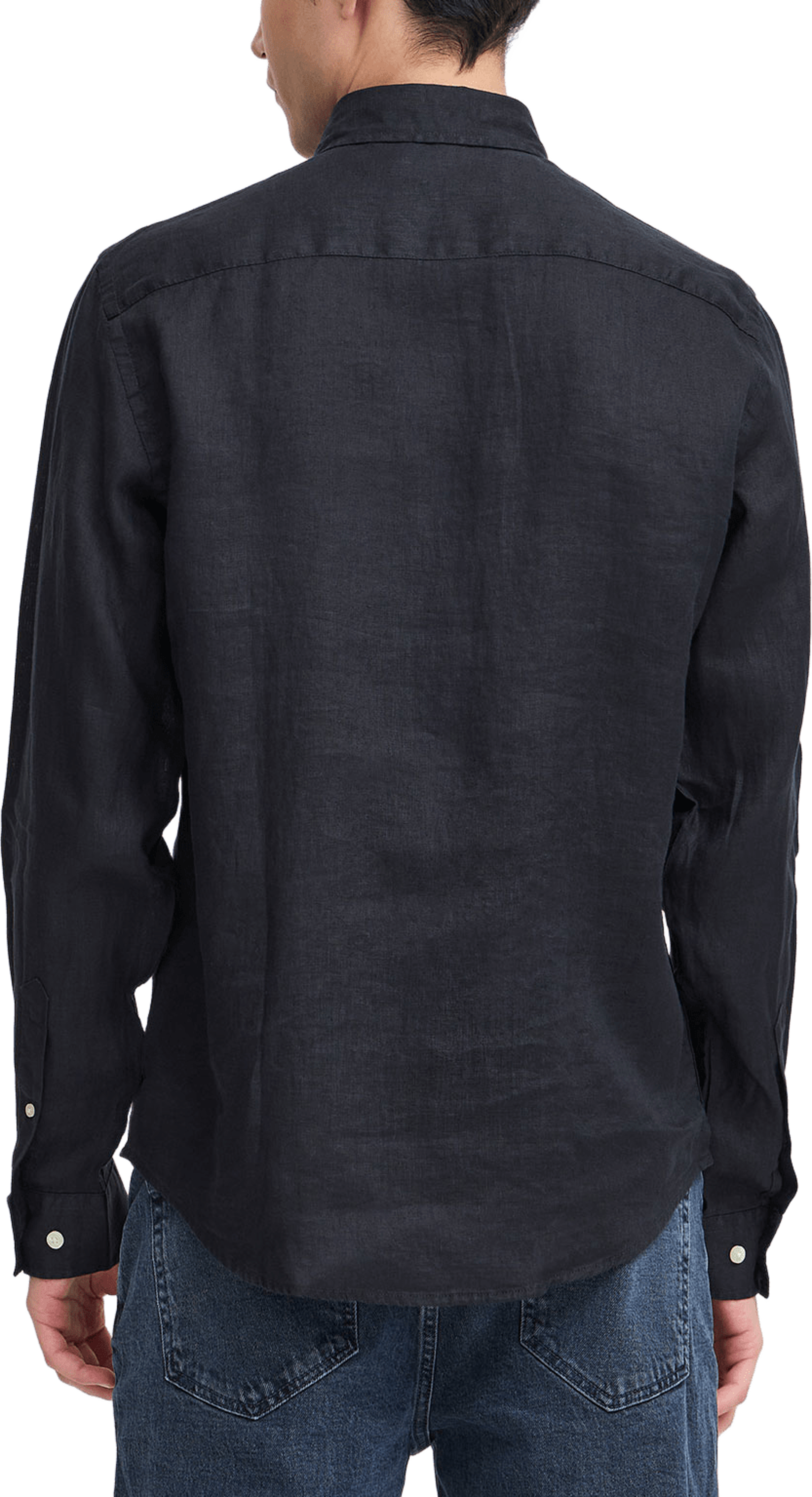 CFANTON BD LS linen shirt Shirt, från Casual Friday, i färgen Black Beauty. Klicka för att öppna bilden i stort format