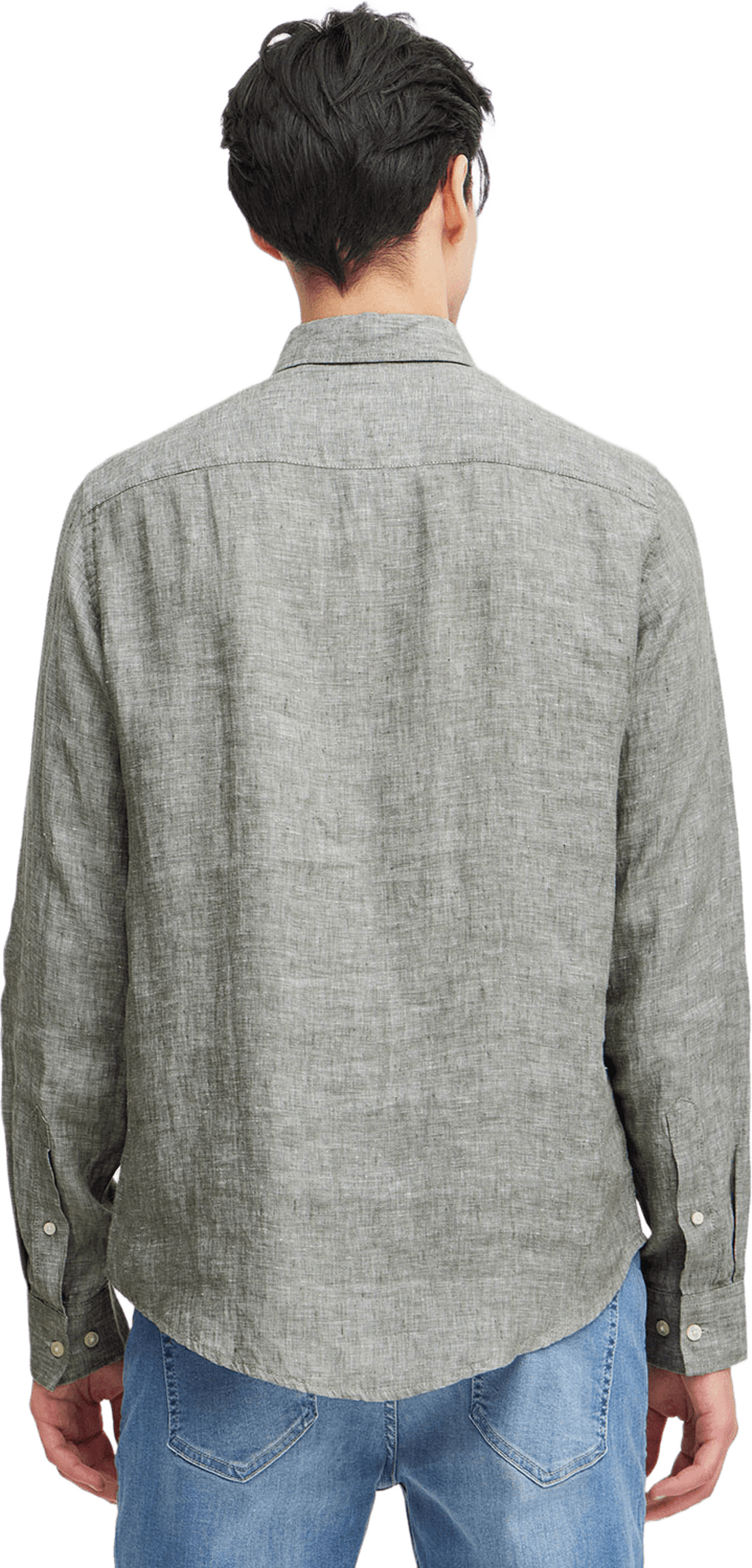 CFANTON BD LS linen shirt Shirt, från Casual Friday, i färgen Agave Green. Klicka för att öppna bilden i stort format