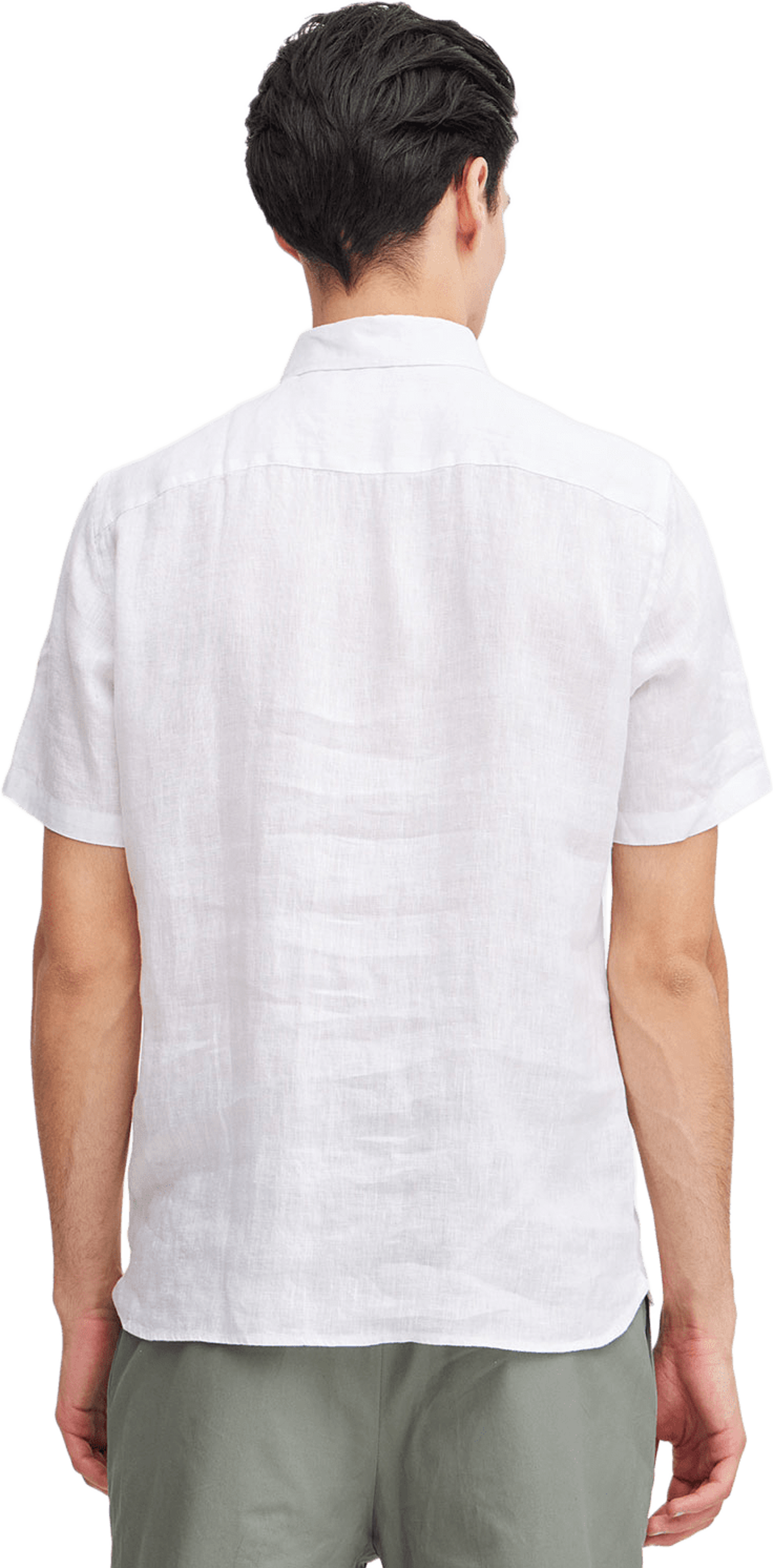 CFANTON 0071 SS 100% linen shirt Shirt, från Casual Friday, i färgen Snow White. Klicka för att öppna bilden i stort format