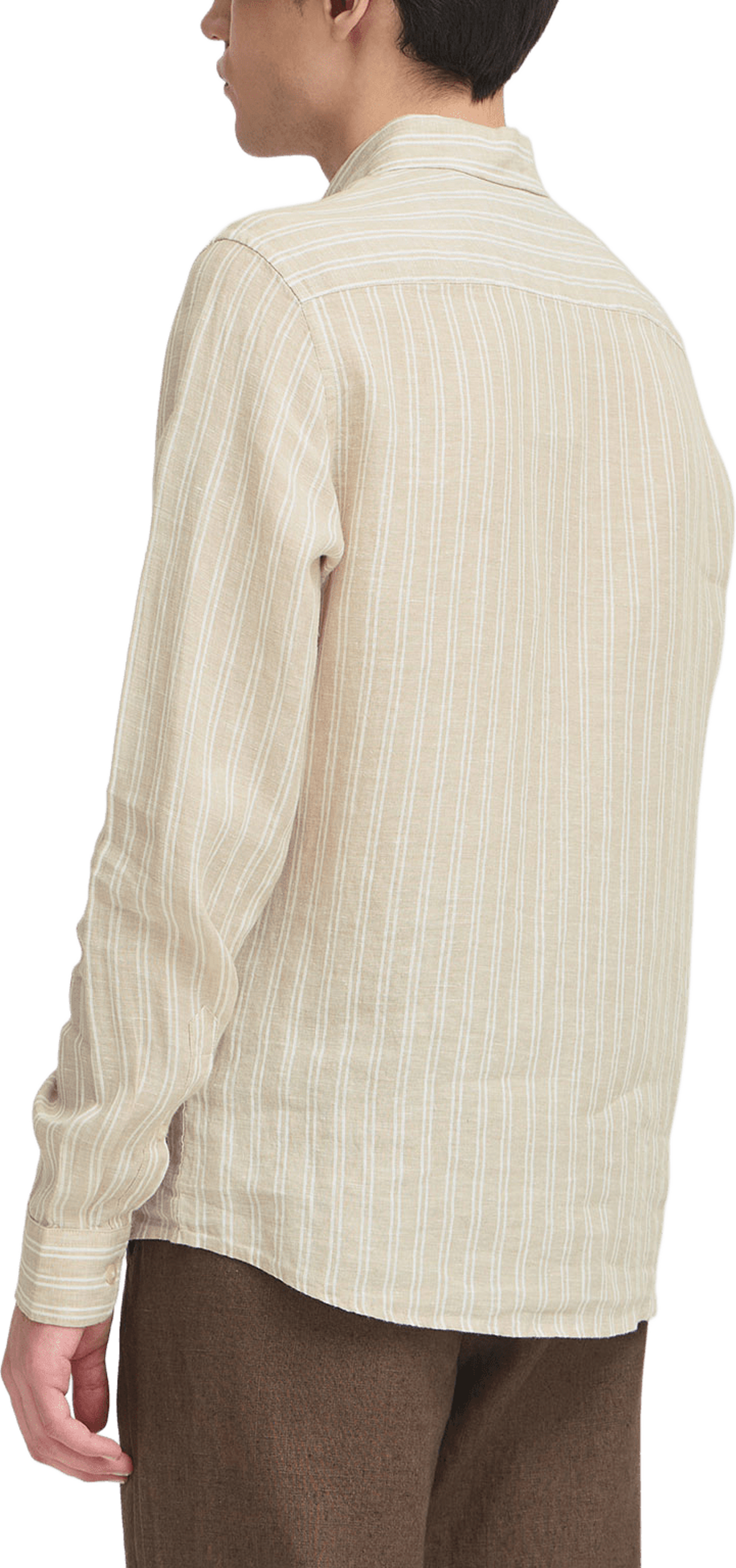 CFDALLAS LS BD striped 100% linen s Shirt, från Casual Friday, i färgen Plaza Taupe. Klicka för att öppna bilden i stort format