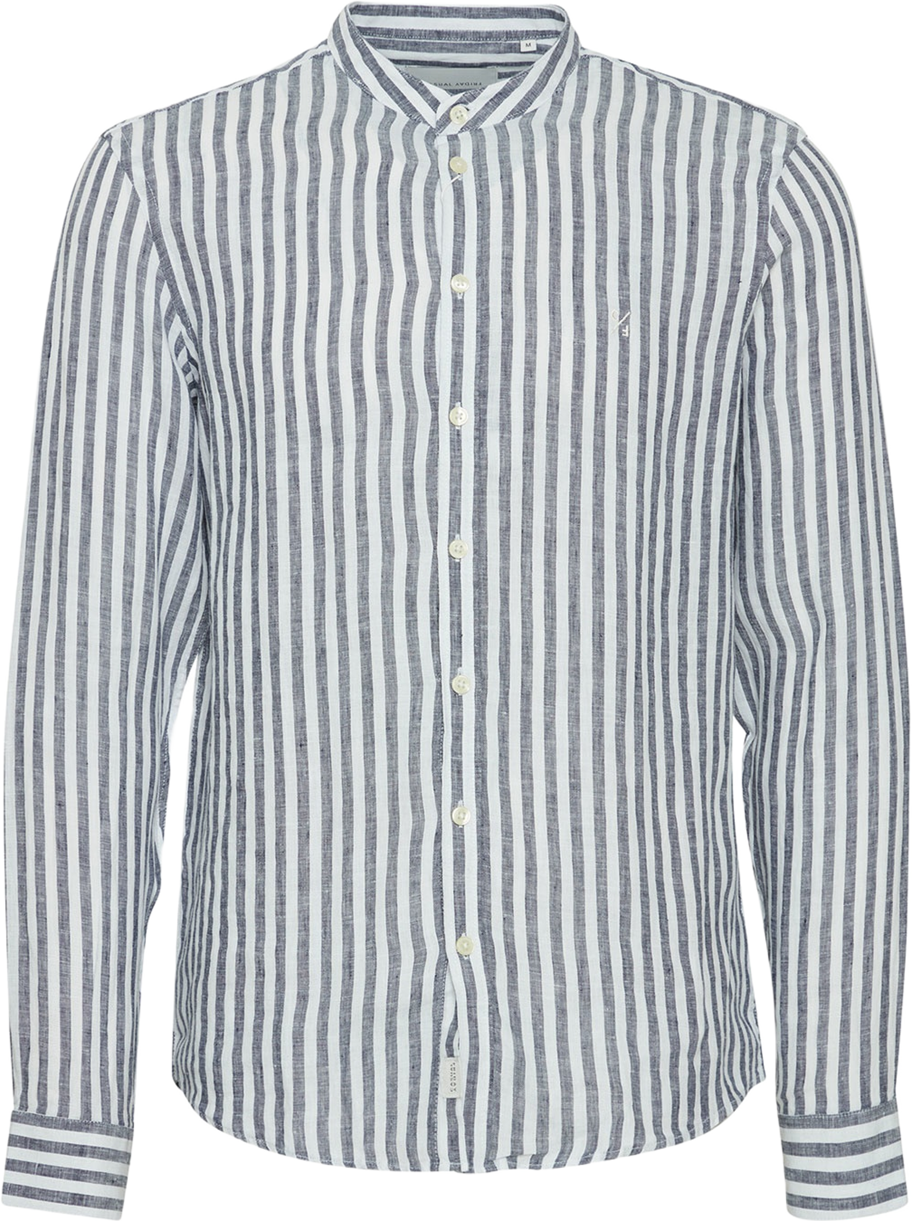 CFANTON LS CC linen striped shirt Shirt, från Casual Friday, i färgen Navy Blazer. Klicka för att öppna bilden i stort format