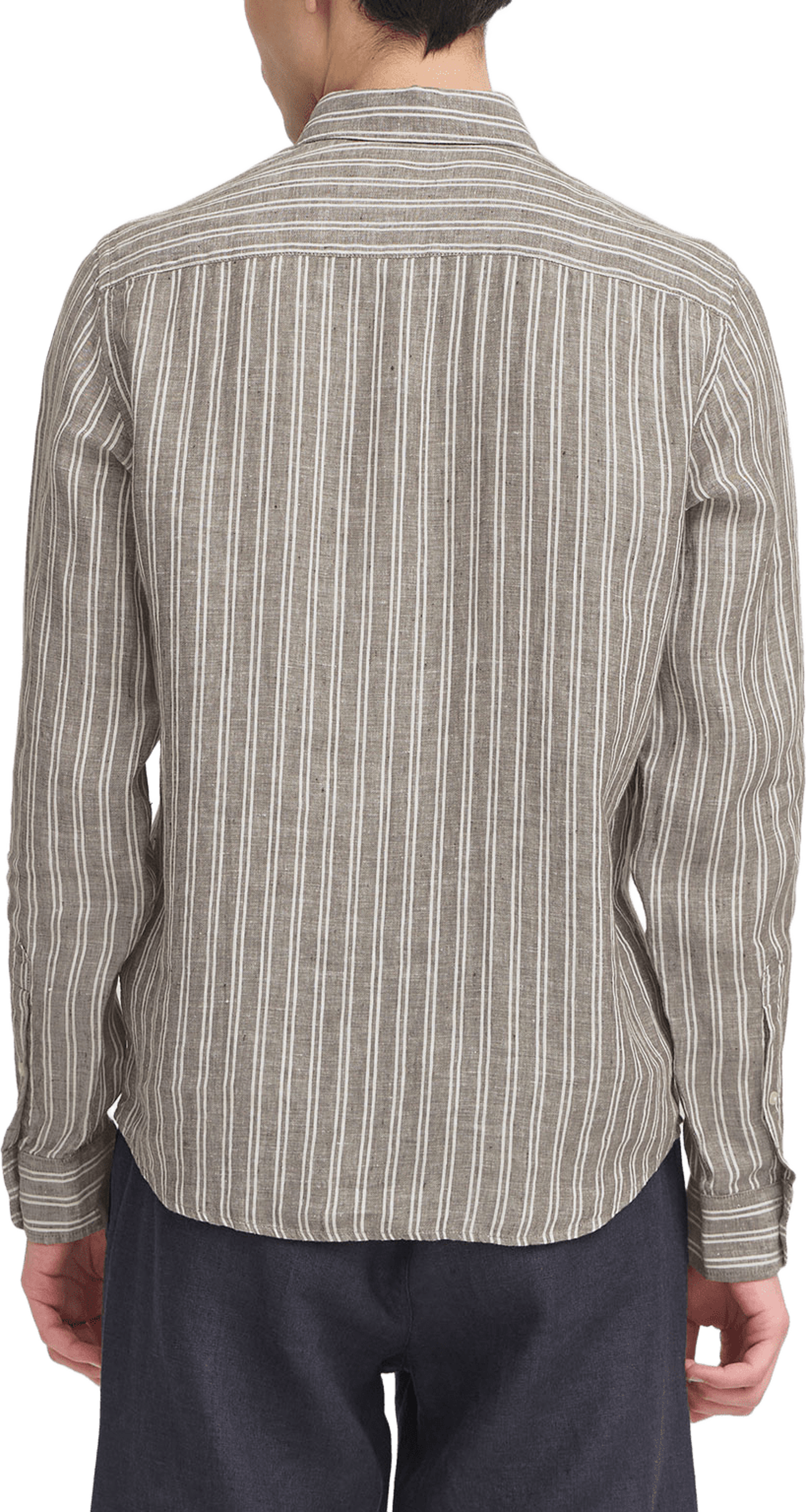 CFDALLAS LS BD striped 100% linen s Shirt, från Casual Friday, i färgen Wren. Klicka för att öppna bilden i stort format