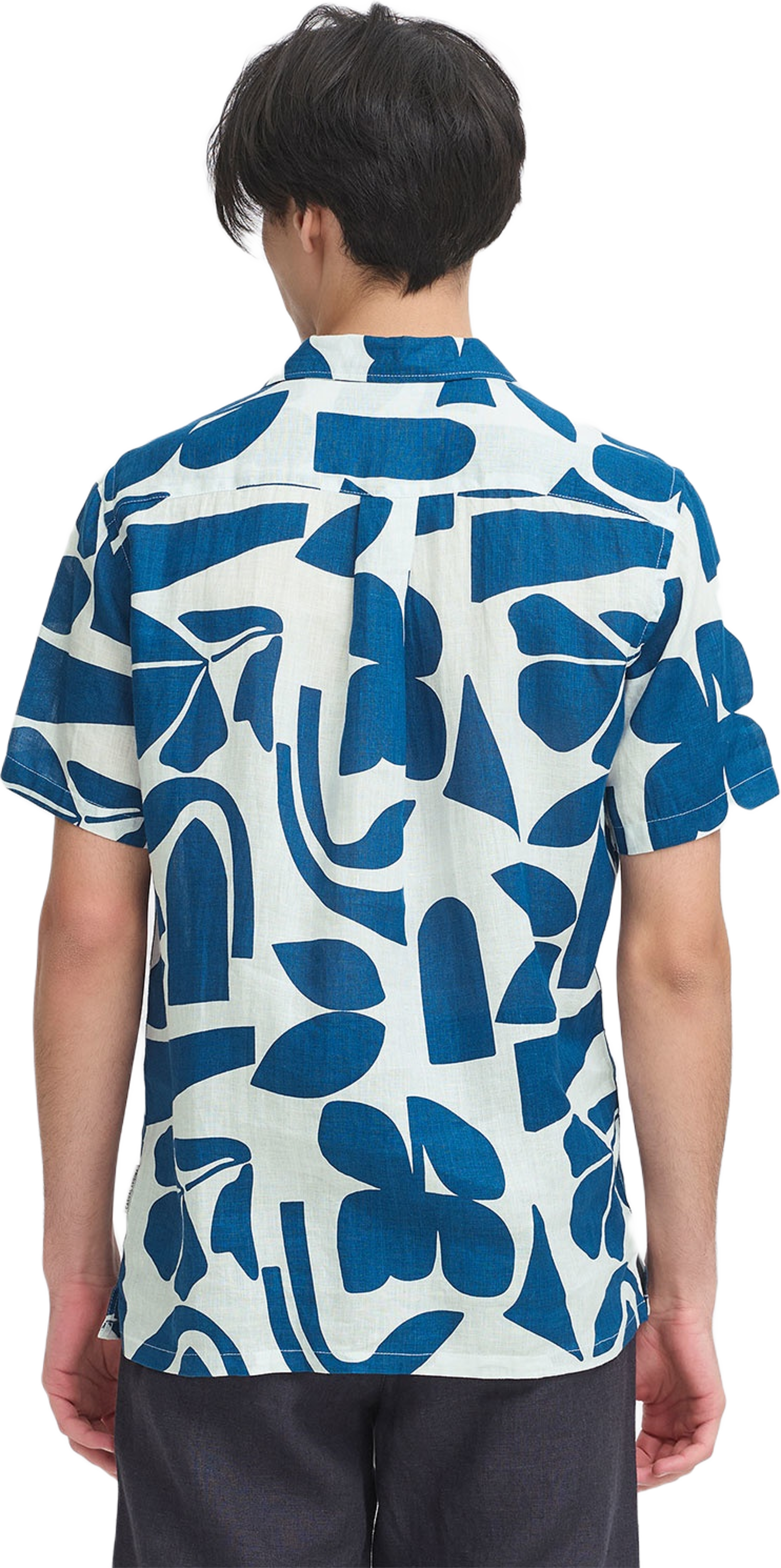 CFWESTON SS RC printet linen shirt Shirt, från Casual Friday, i färgen Estate Blue. Klicka för att öppna bilden i stort format