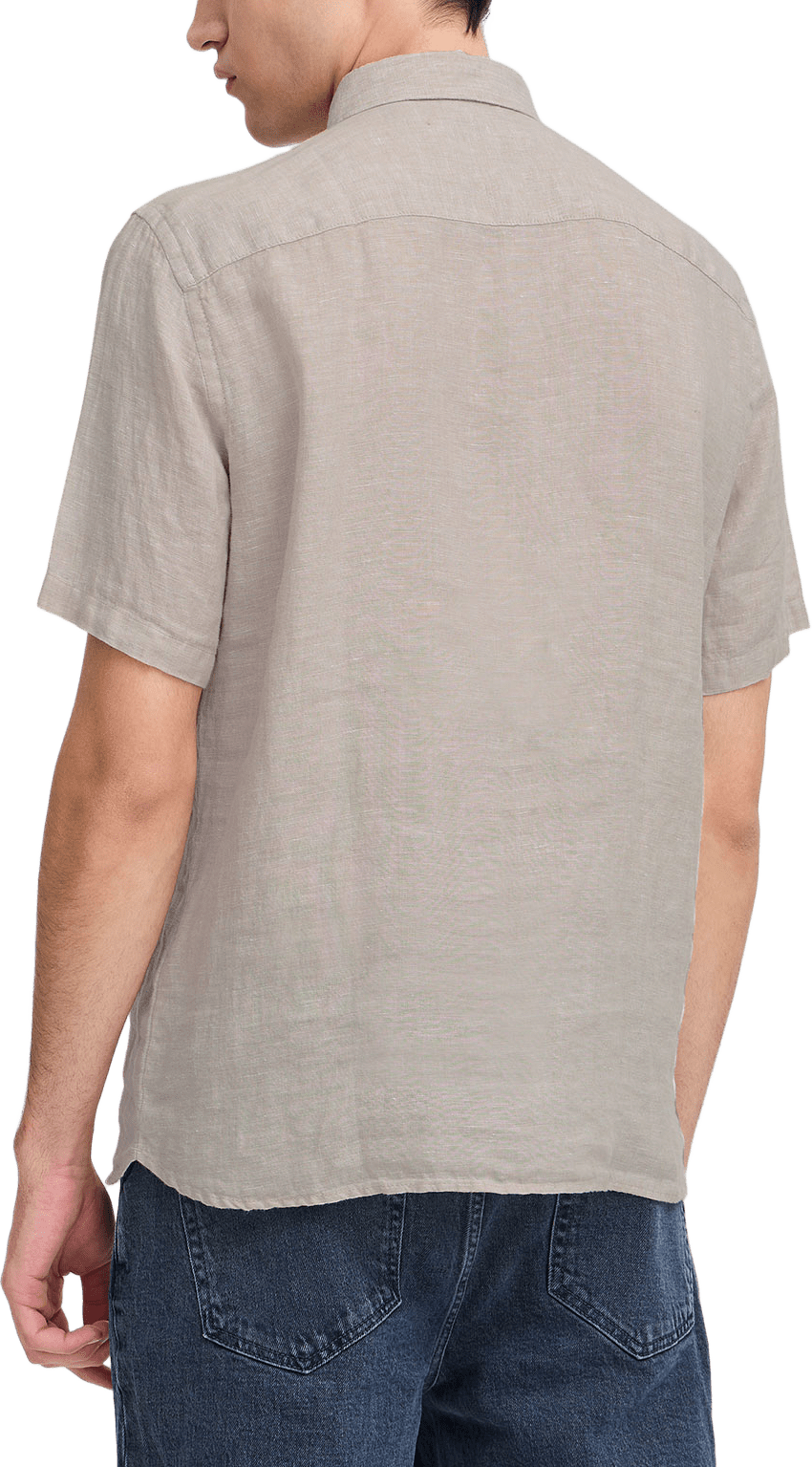 CFANTON 0071 SS 100% linen shirt Shirt, från Casual Friday, i färgen Chateau Gray. Klicka för att öppna bilden i stort format