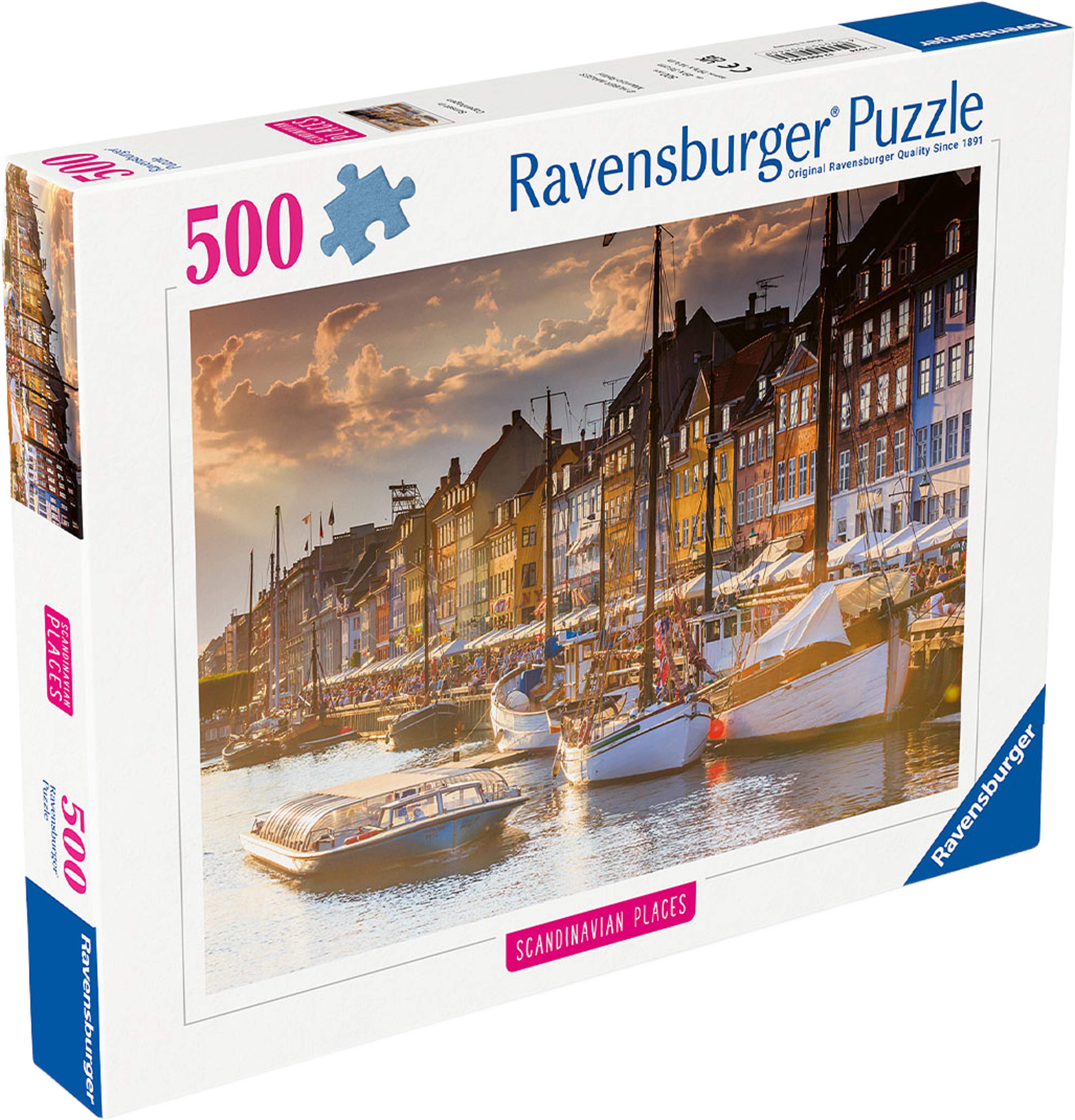 Solnedgång i Köpenhamn - Skandinaviska platser-samlingen, från RAVENSBURGER, i färgen Multicolor. Klicka för att öppna bilden i stort format