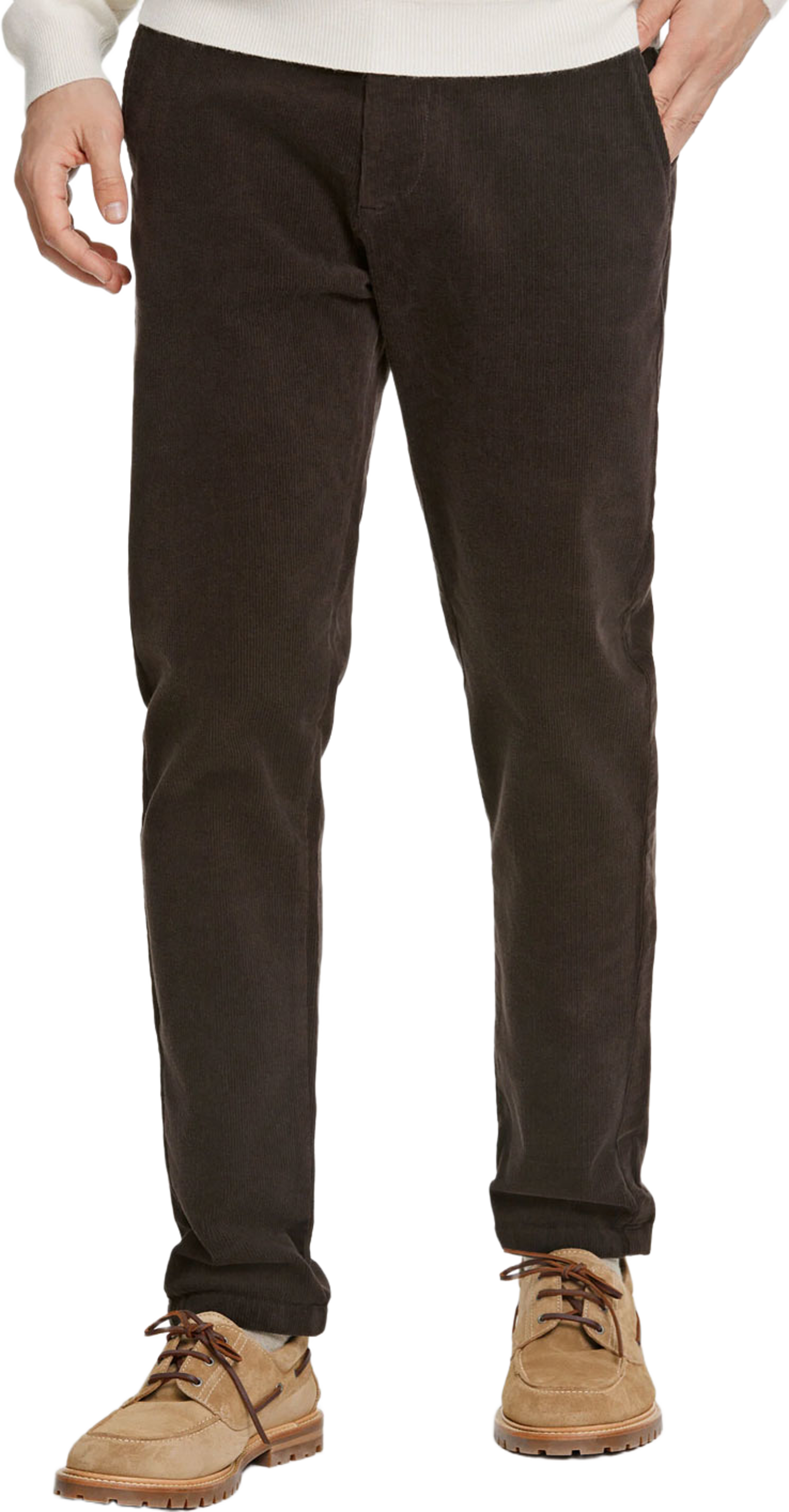 Cropped corduroy pants, från Lindbergh, i färgen Dk Brown. Klicka för att öppna bilden i stort format