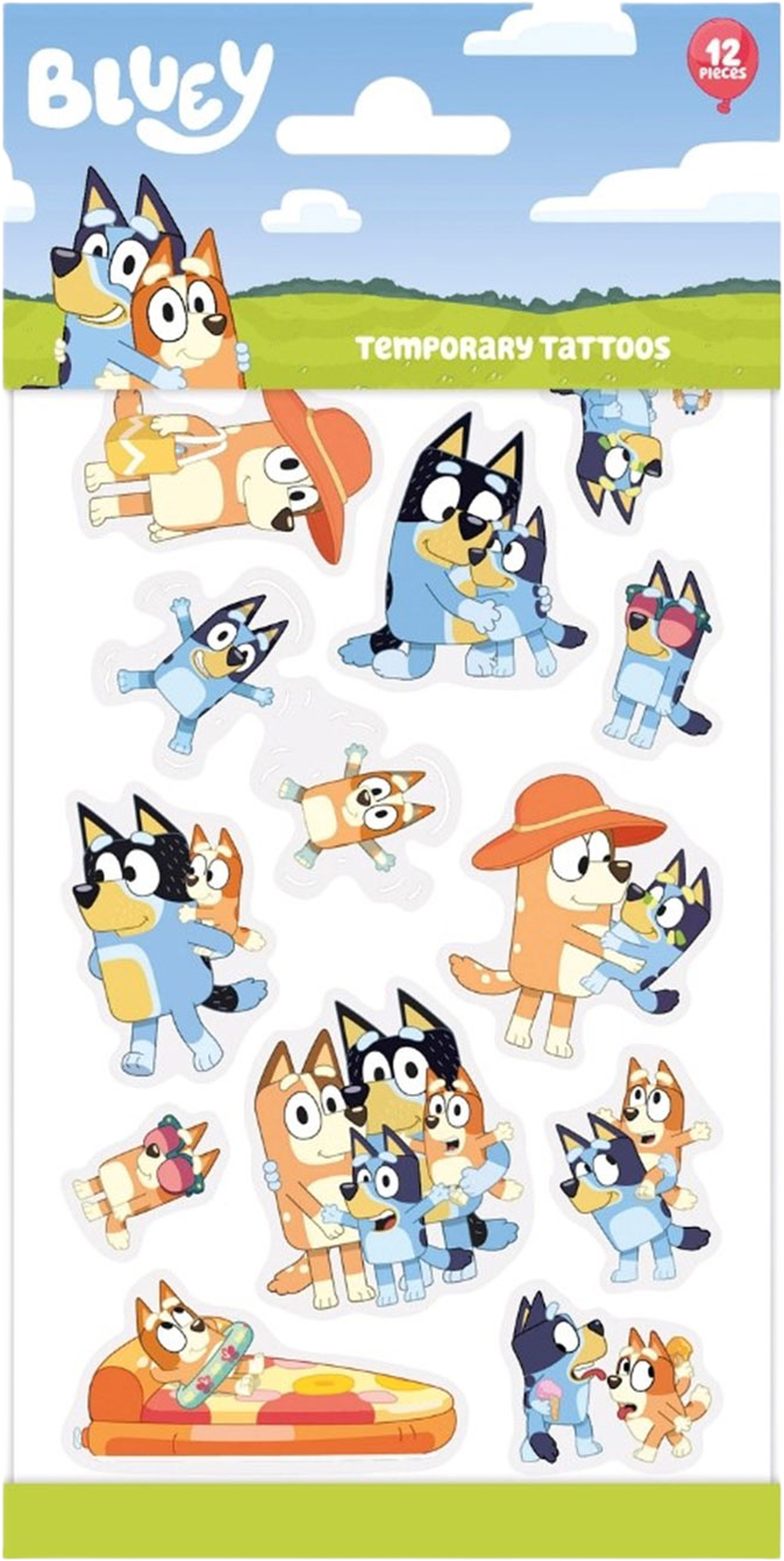 BLUEY, Tillfälliga tatueringar