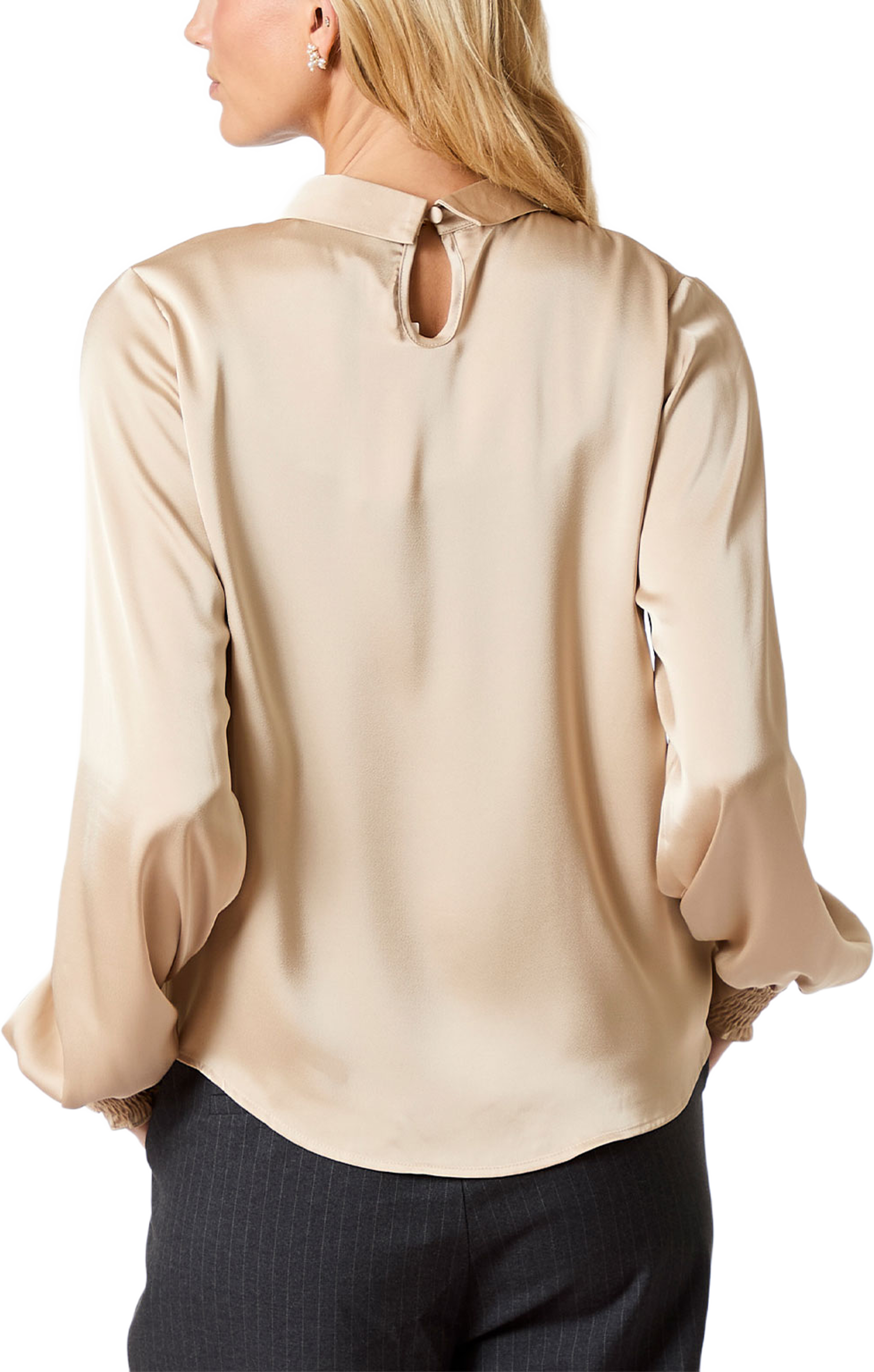 Fairy Drapy Satin Blouse