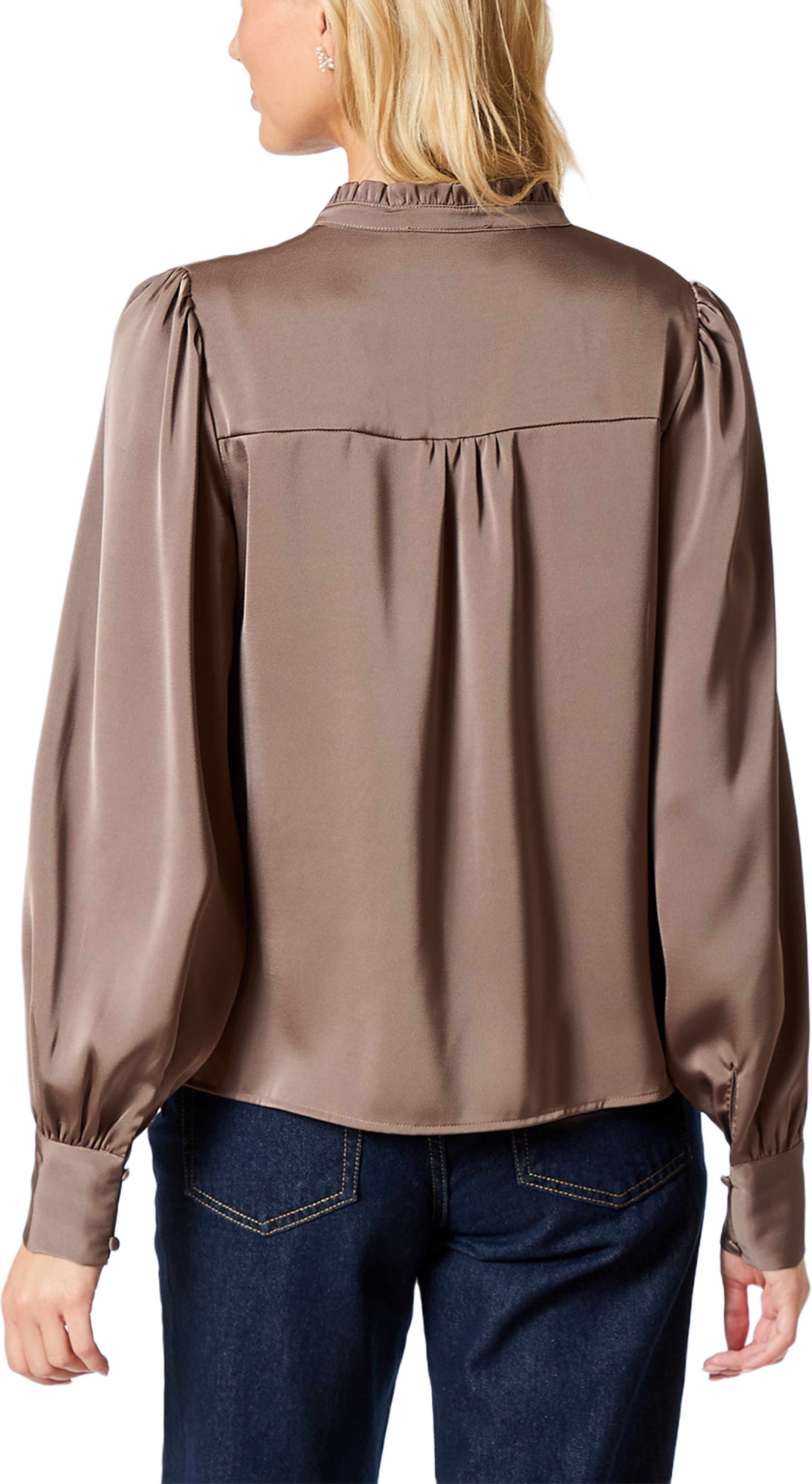 Massima Drapy Satin Blouse