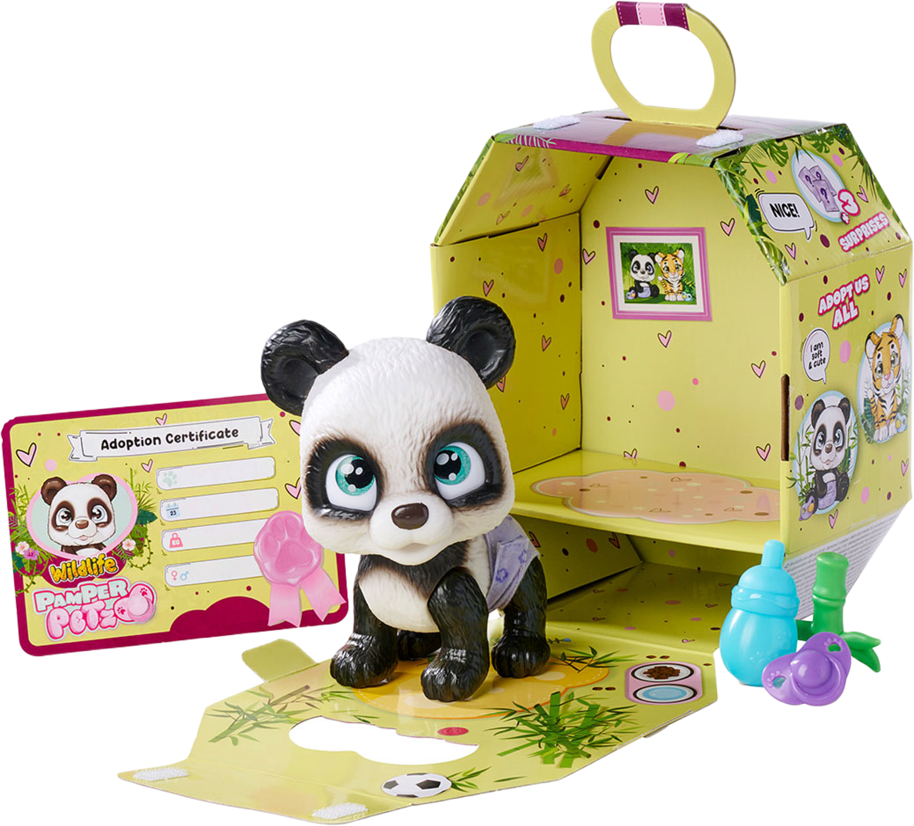 Petz Panda, från Simba, i färgen Multicolor. Klicka för att öppna bilden i stort format