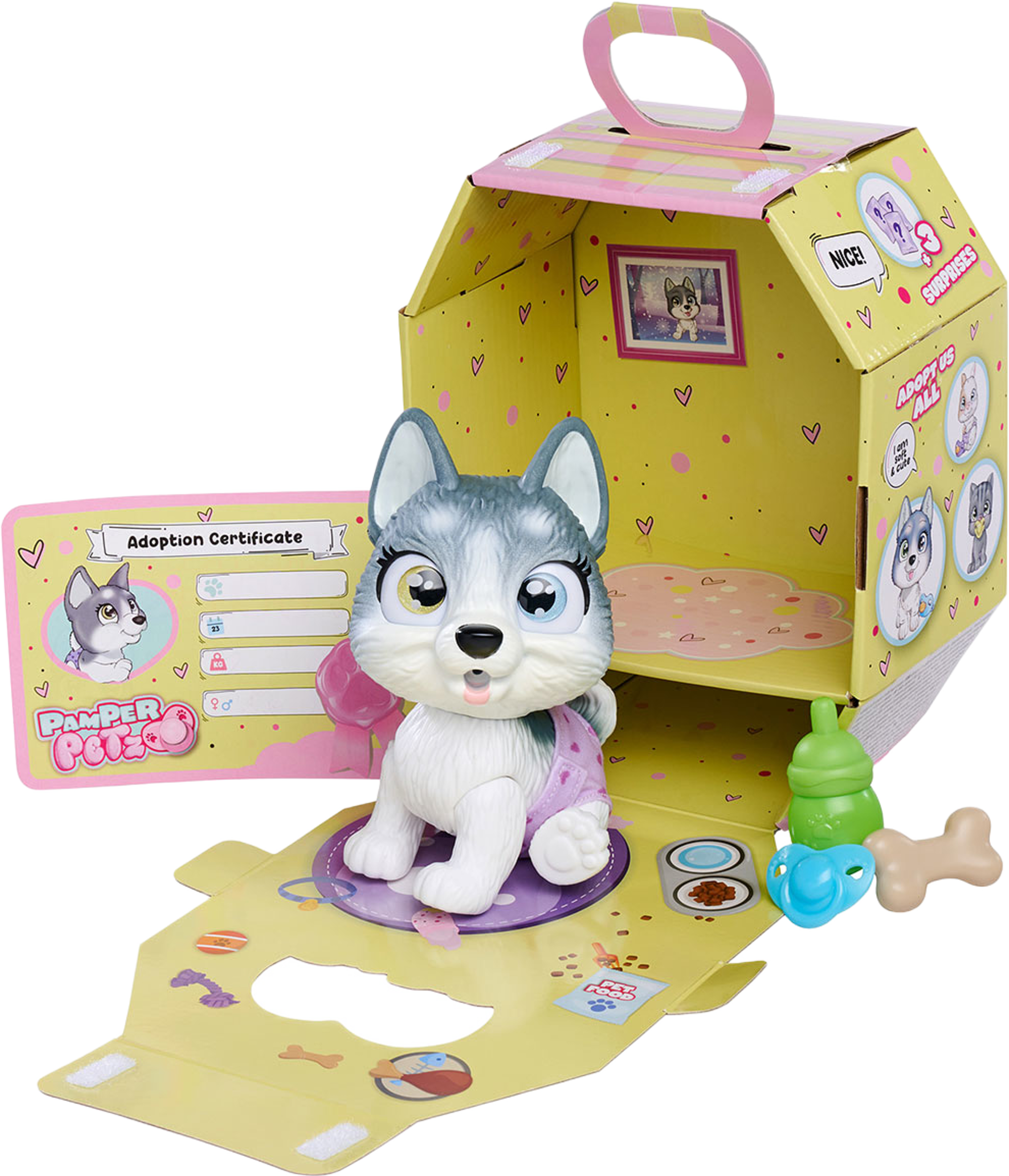 Petz Husky, från Simba, i färgen Multicolor. Klicka för att öppna bilden i stort format
