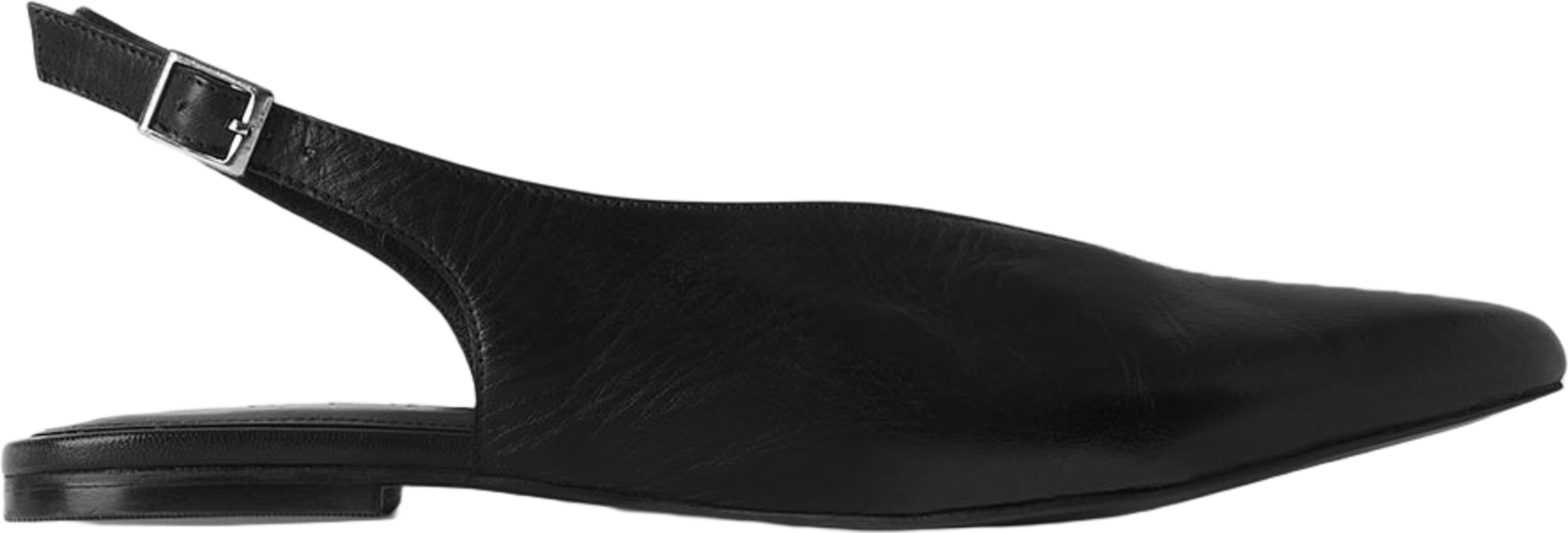 Slingback-sandaler i skinn