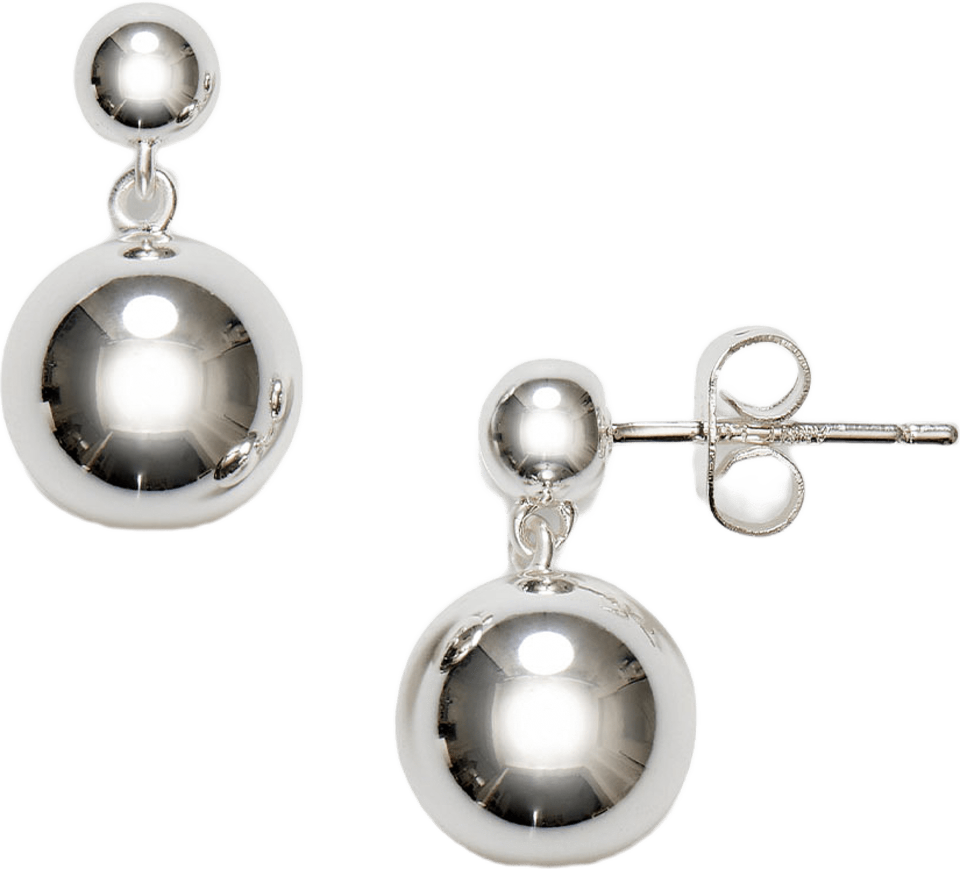 Drop of Silver Earring