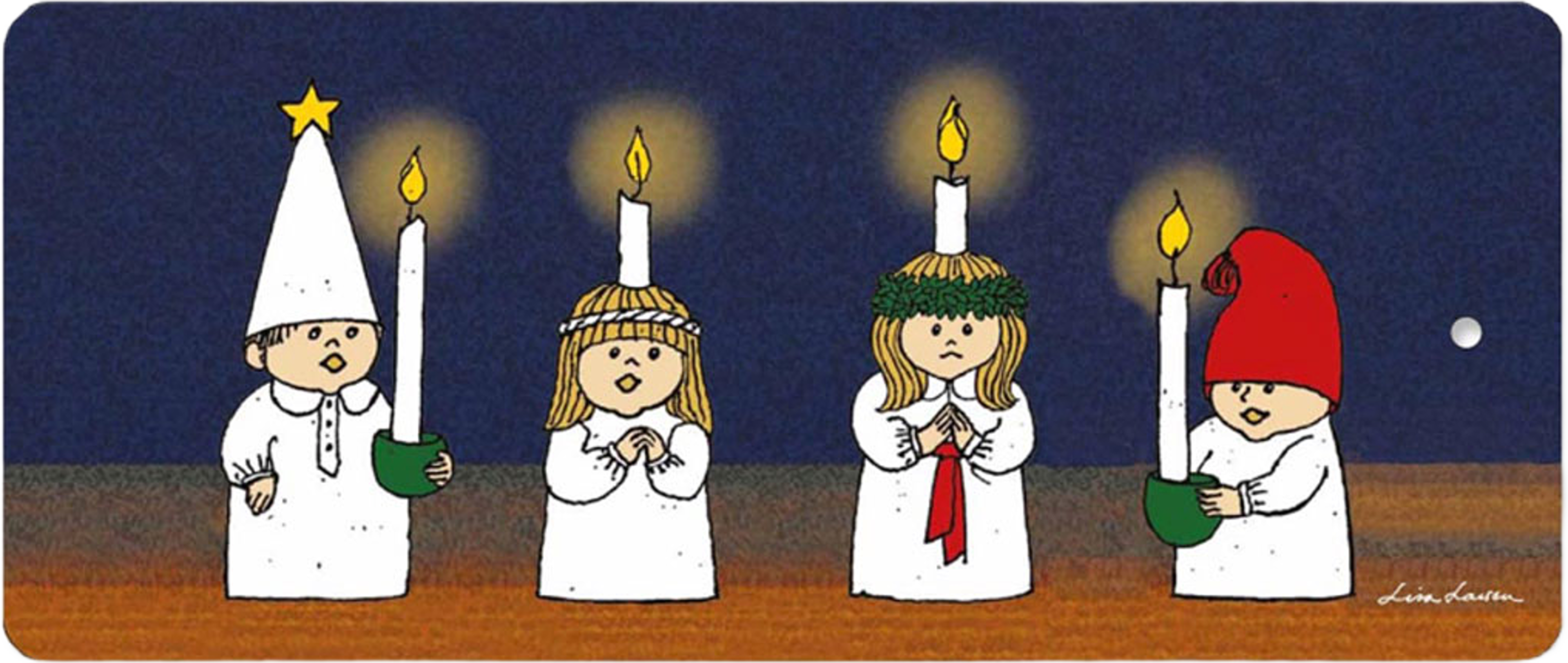 Lisa L Serveringsbräda Lucia, från Opto Design, i färgen Blue. Klicka för att öppna bilden i stort format